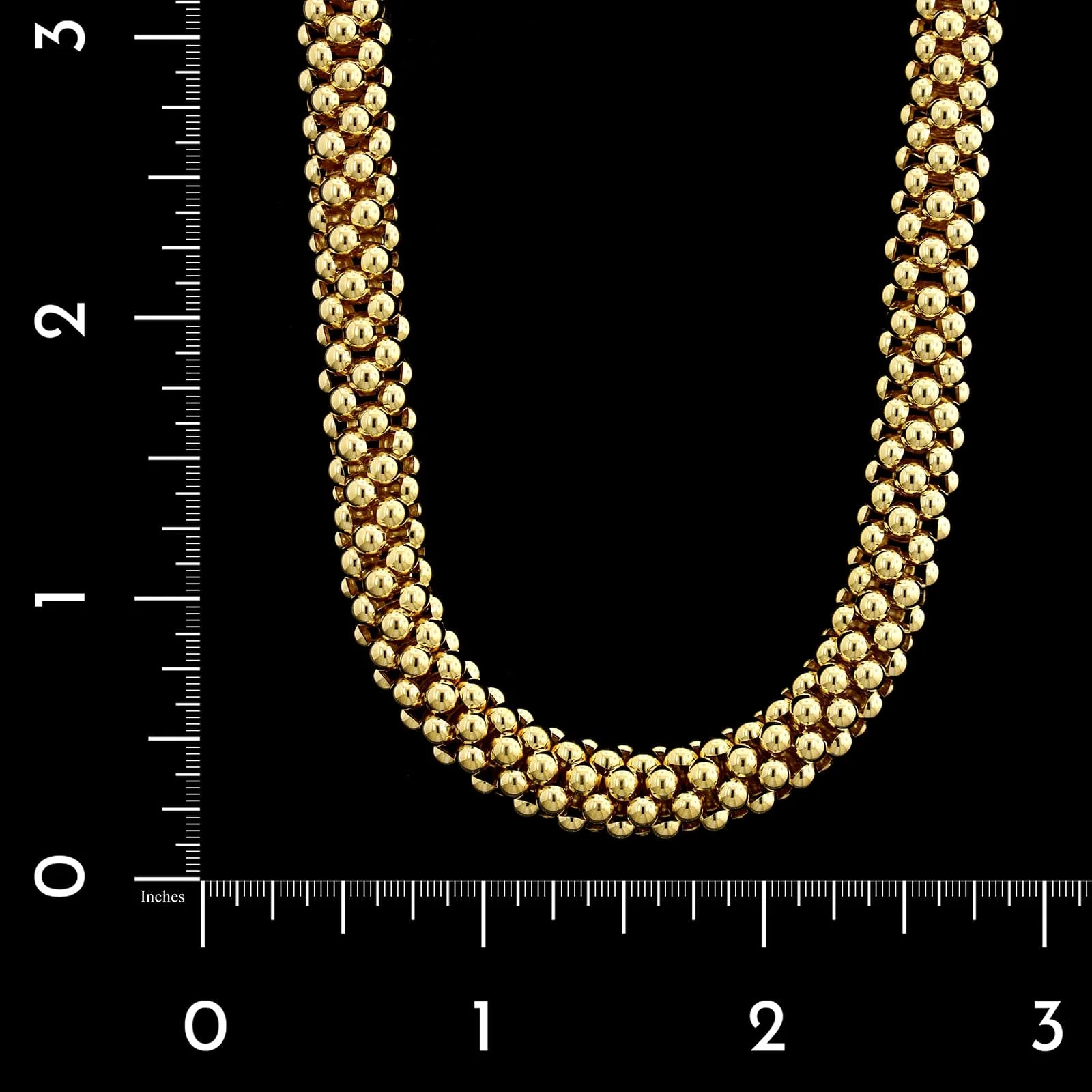 Fope 18K Two-tone Gold Estate Fancy Link Necklace - Image 2
