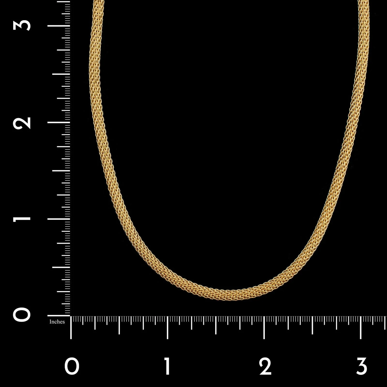 14K Yellow Gold Estate Woven Necklace - Image 3