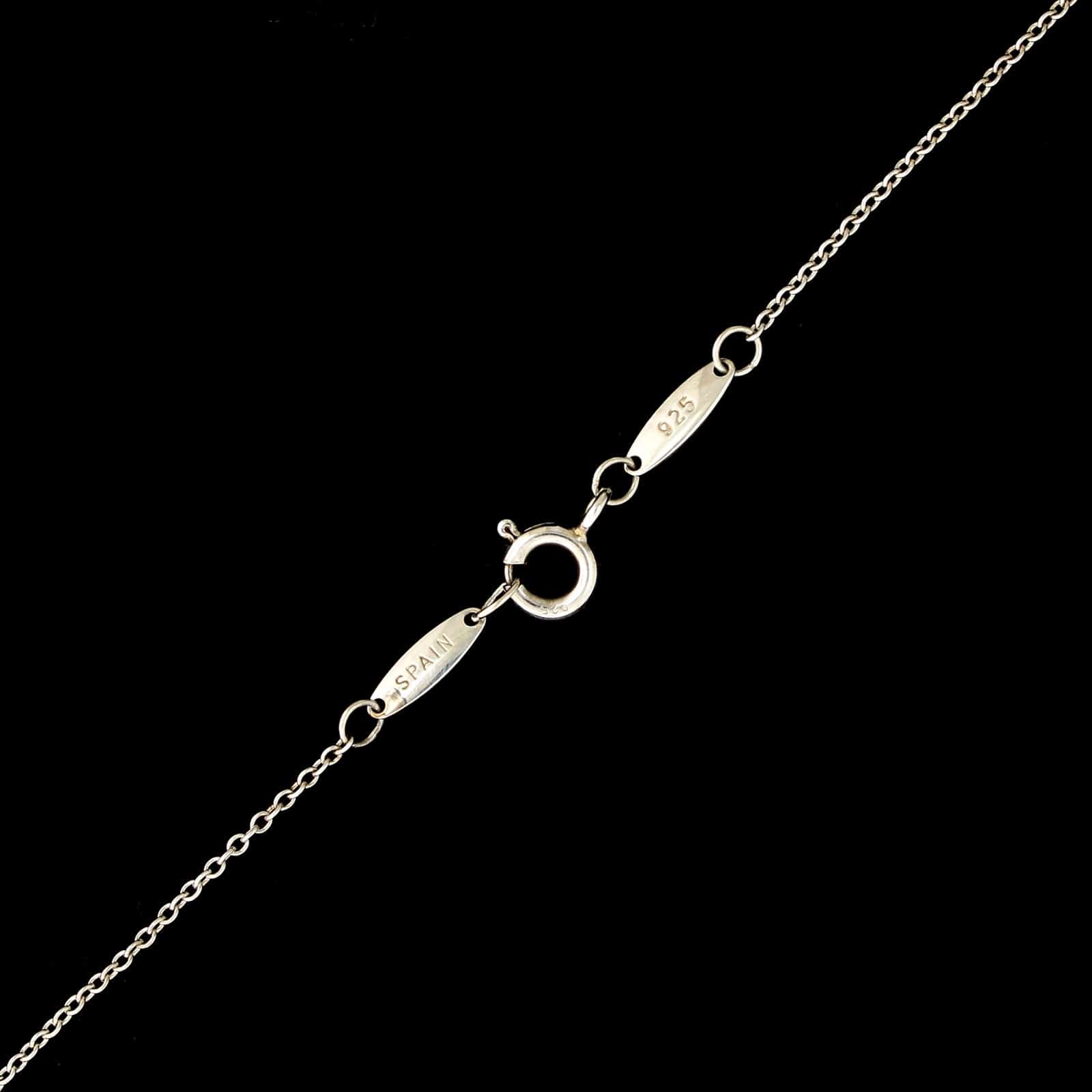 Tiffany & Co. Sterling Silver Estate Diamond by the Yard Necklace - Image 3