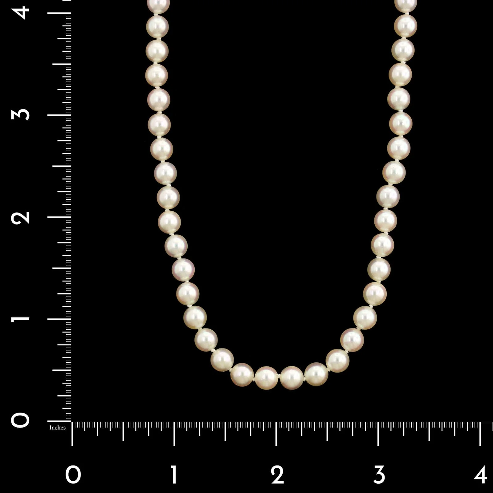 18K Yellow Gold Estate Mikimoto Akoya Cultured Pearl Necklace - Image 3