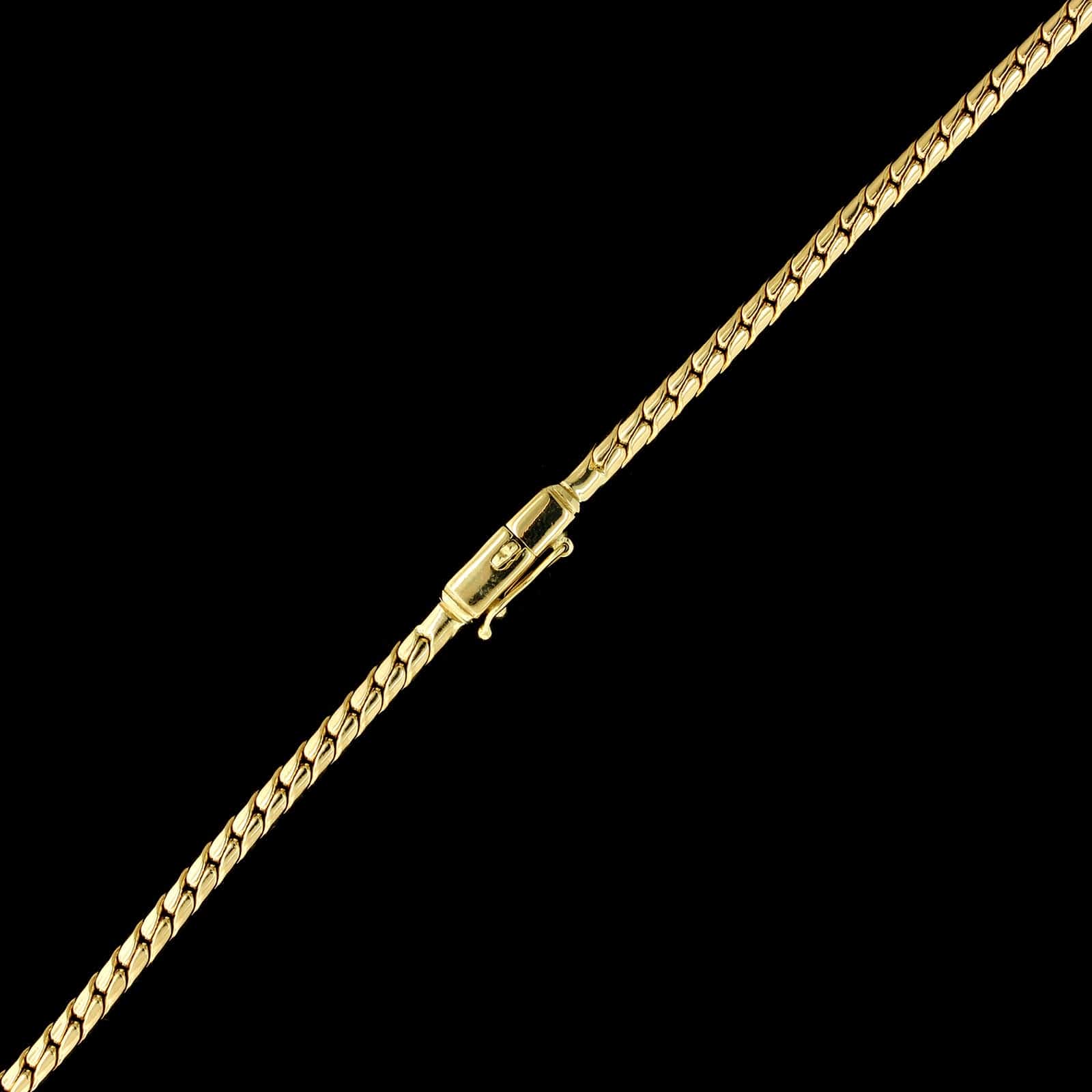 18K Yellow Gold Estate Tourmaline and Diamond Necklace - Image 3