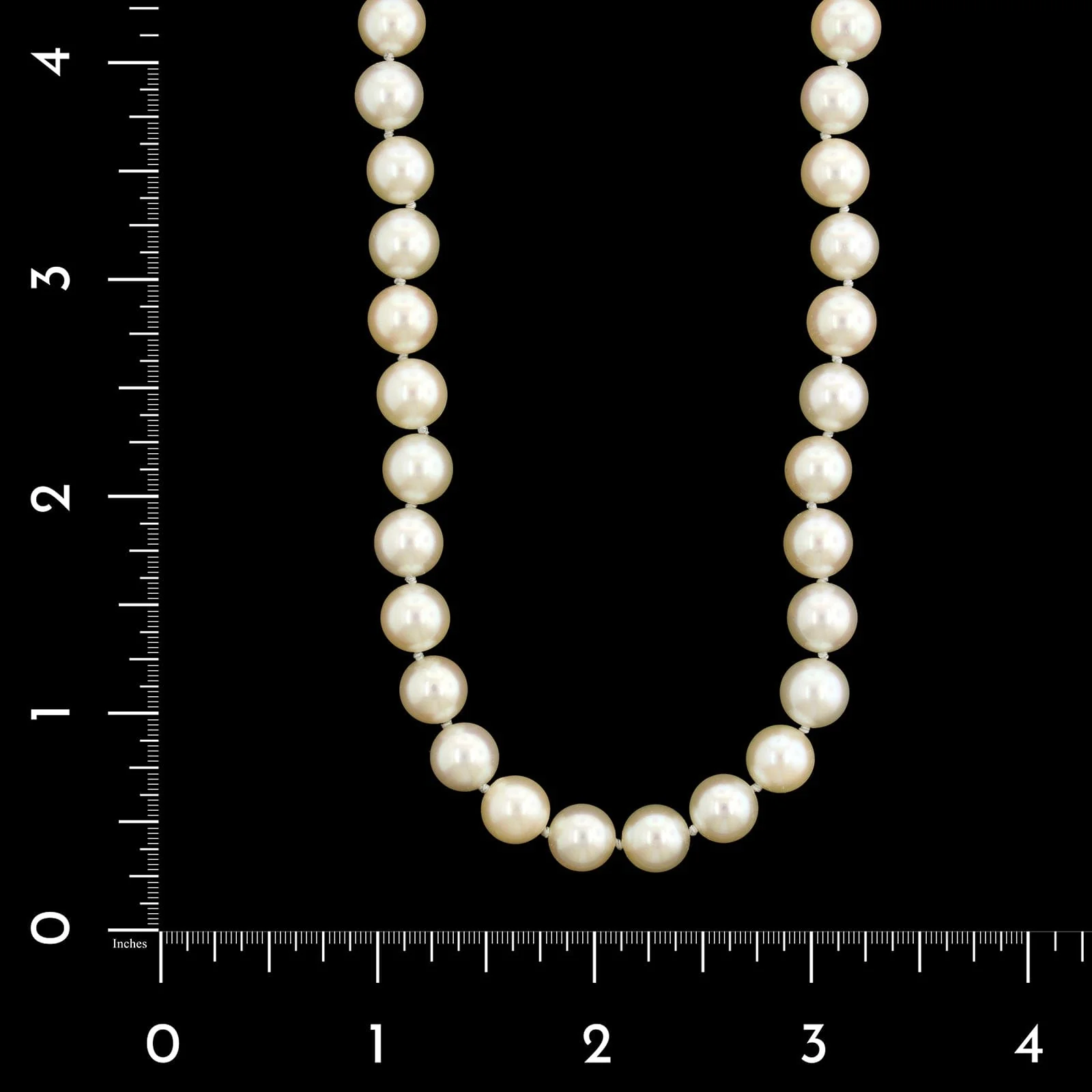 Tiffany & Co. 18K Yellow Gold Estate Akoya Cultured Pearl Necklace - Image 3