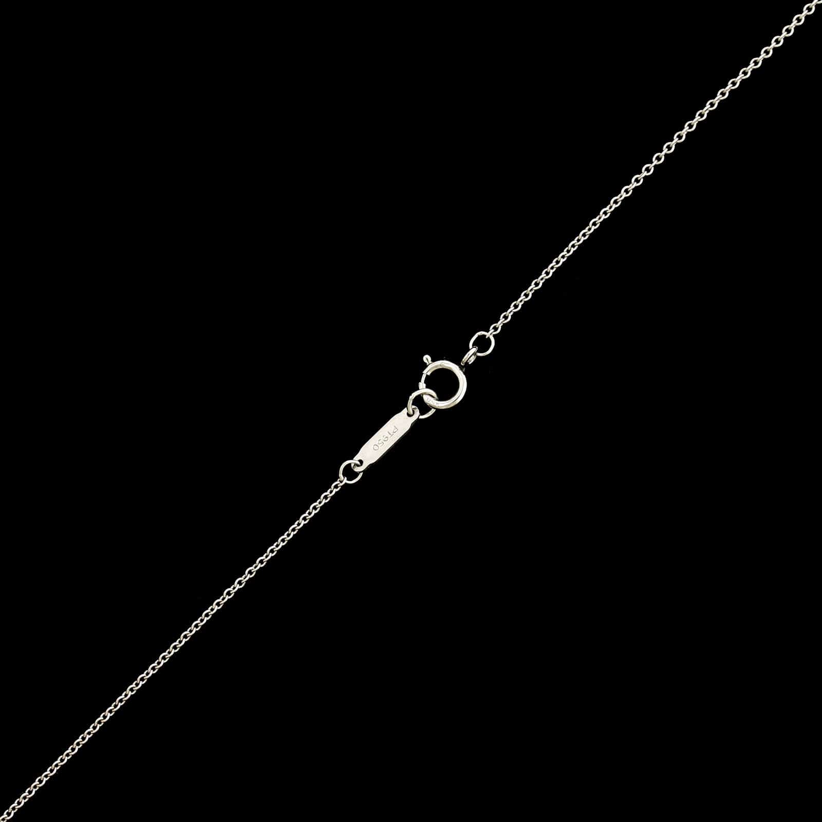 Tiffany & Co. Platinum Estate Diamond Key Fleur de Lis Pendant - Image 3