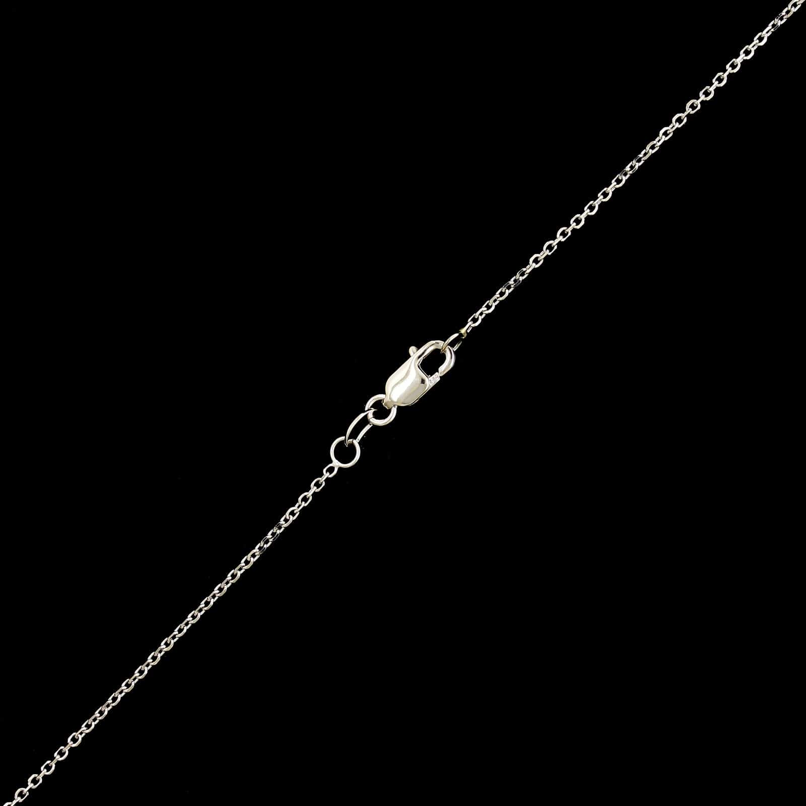14K White Gold Estate Diamond Heart Pendant Necklace - Image 3