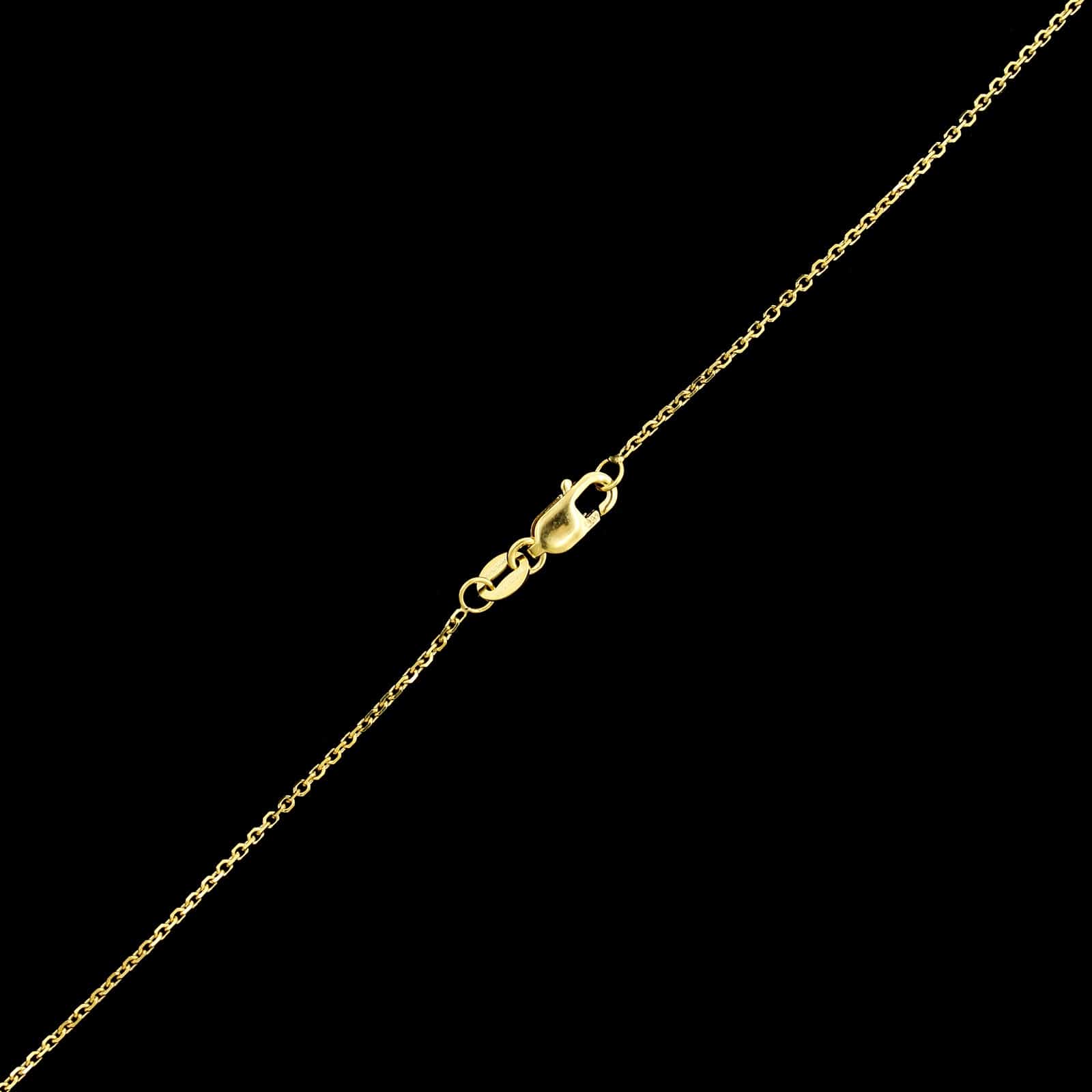 14K Yellow Gold Estate Diamond Cluster Pendant Necklace - Image 3