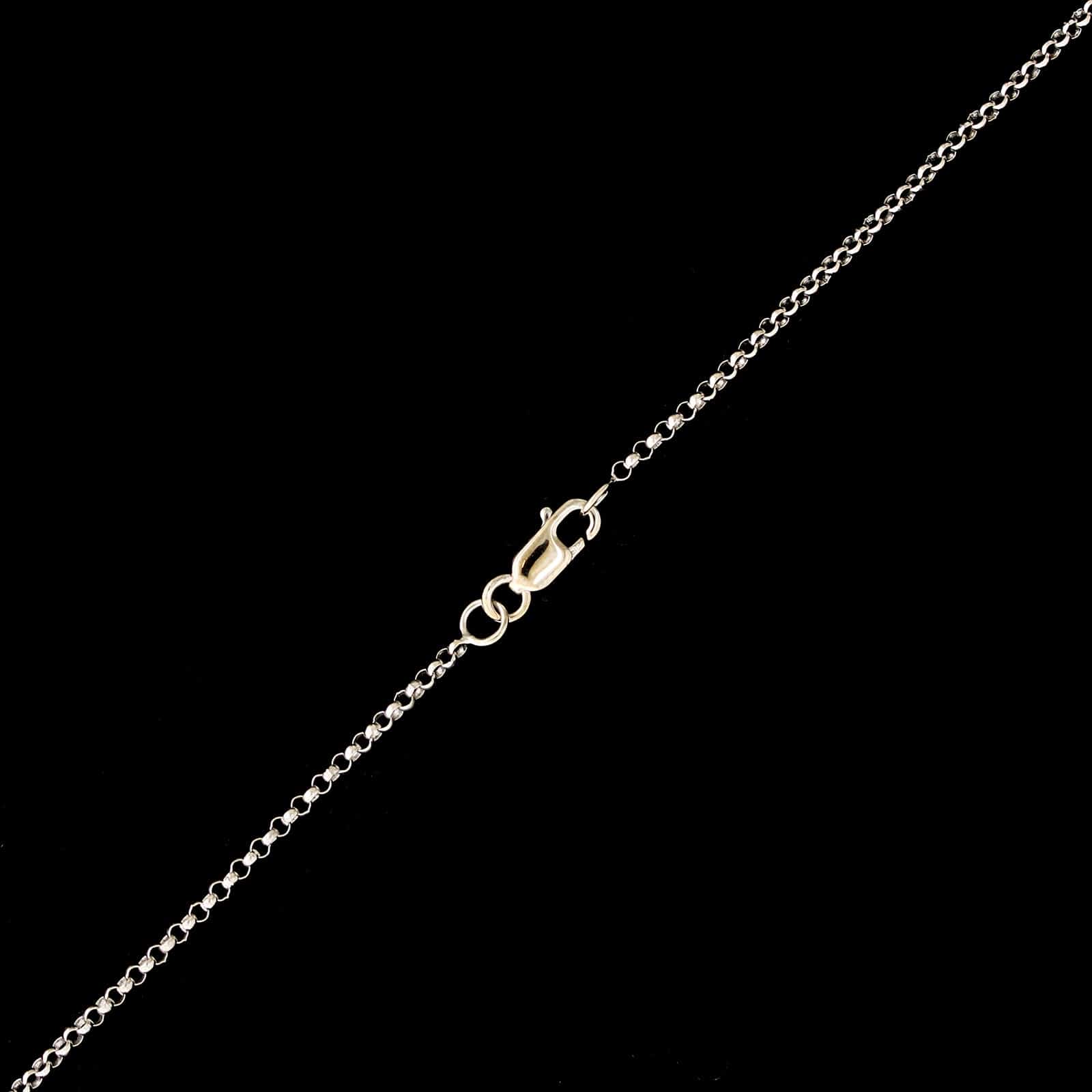 14K White Gold Estate Diamond Station Necklace - Image 2