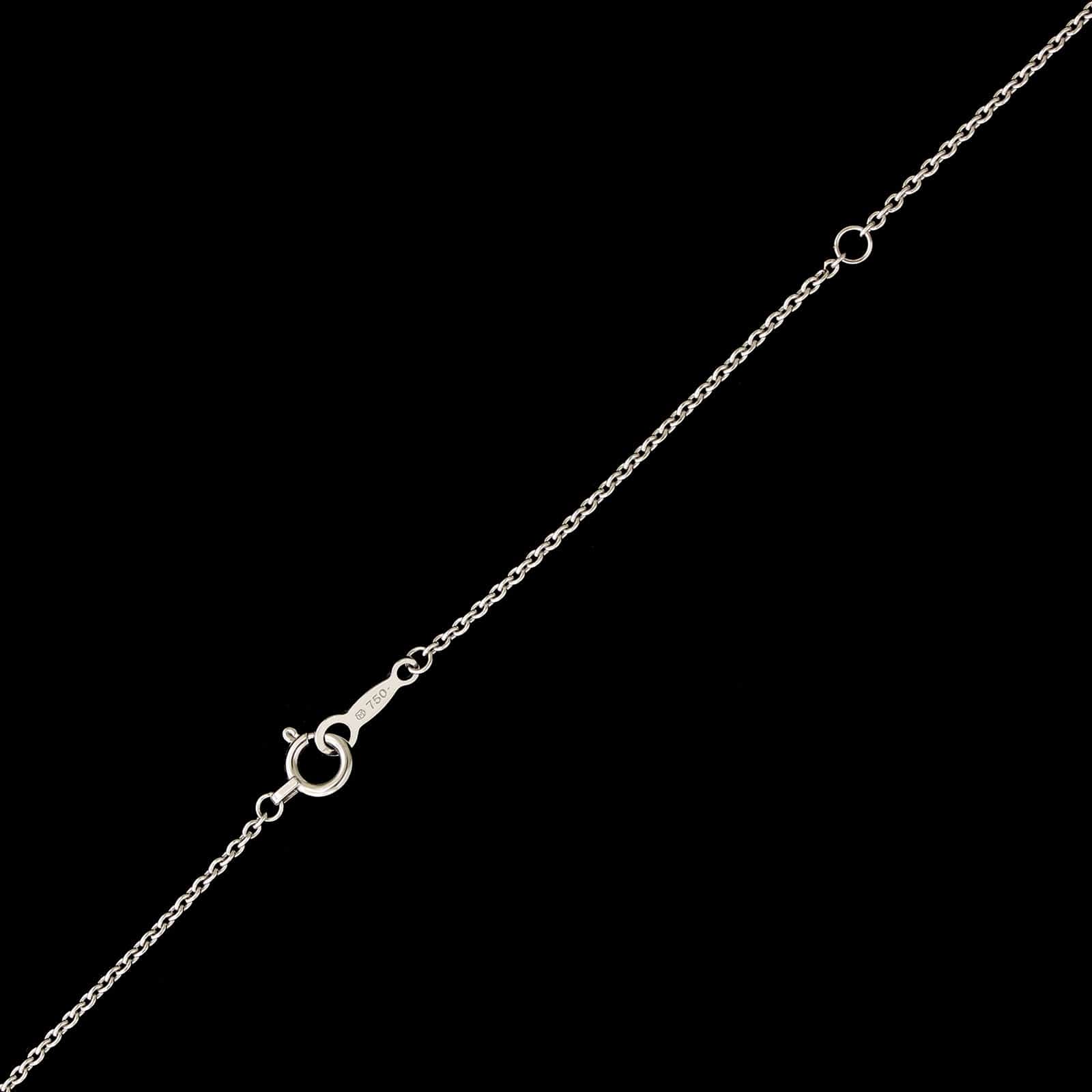 Mikimoto 18K White Gold Estate Black Pearl Pendant Necklace - Image 3