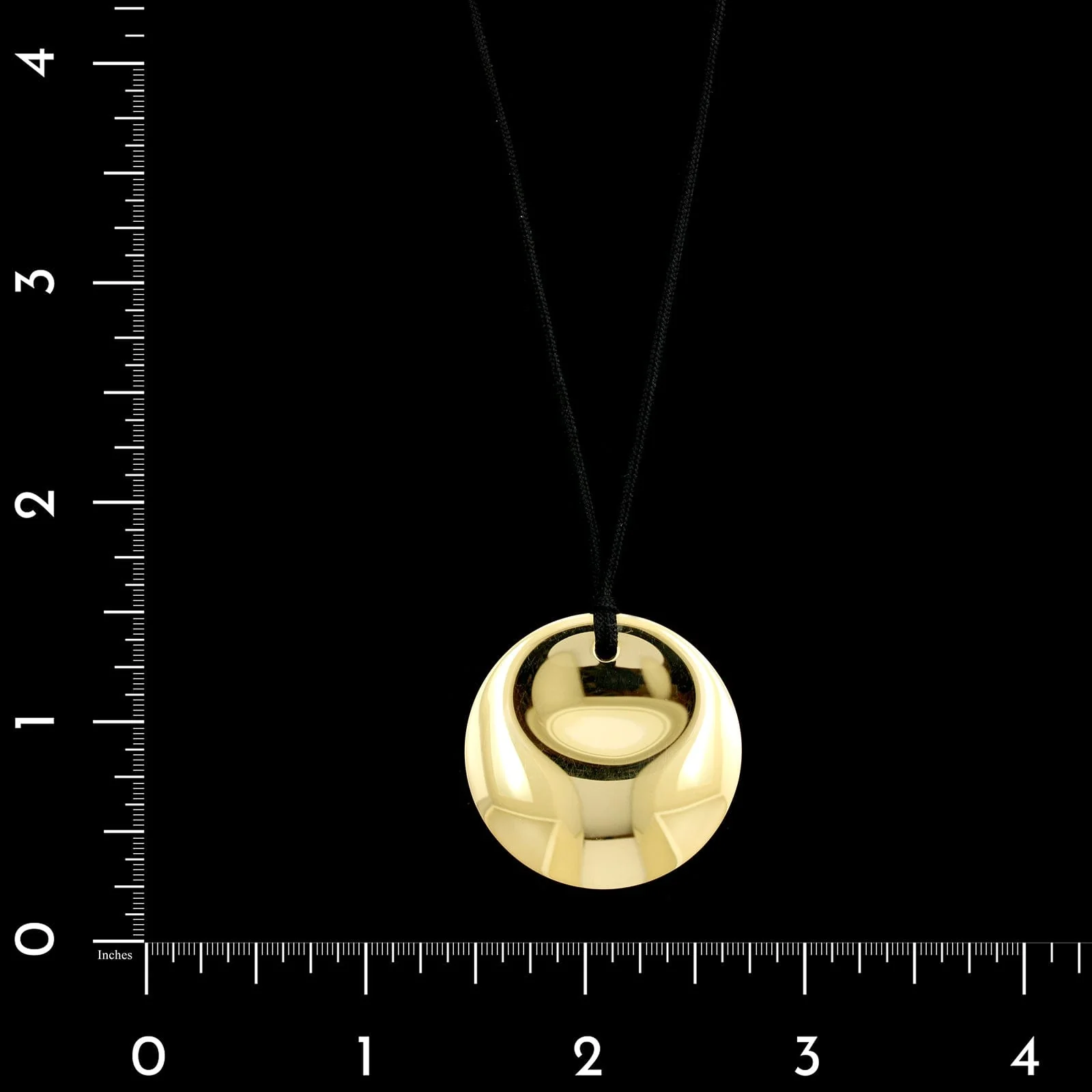 Tiffany &  Co. 18K Yellow Gold Estate Round Disc Elsa Peretti Pendant Necklace - Image 4