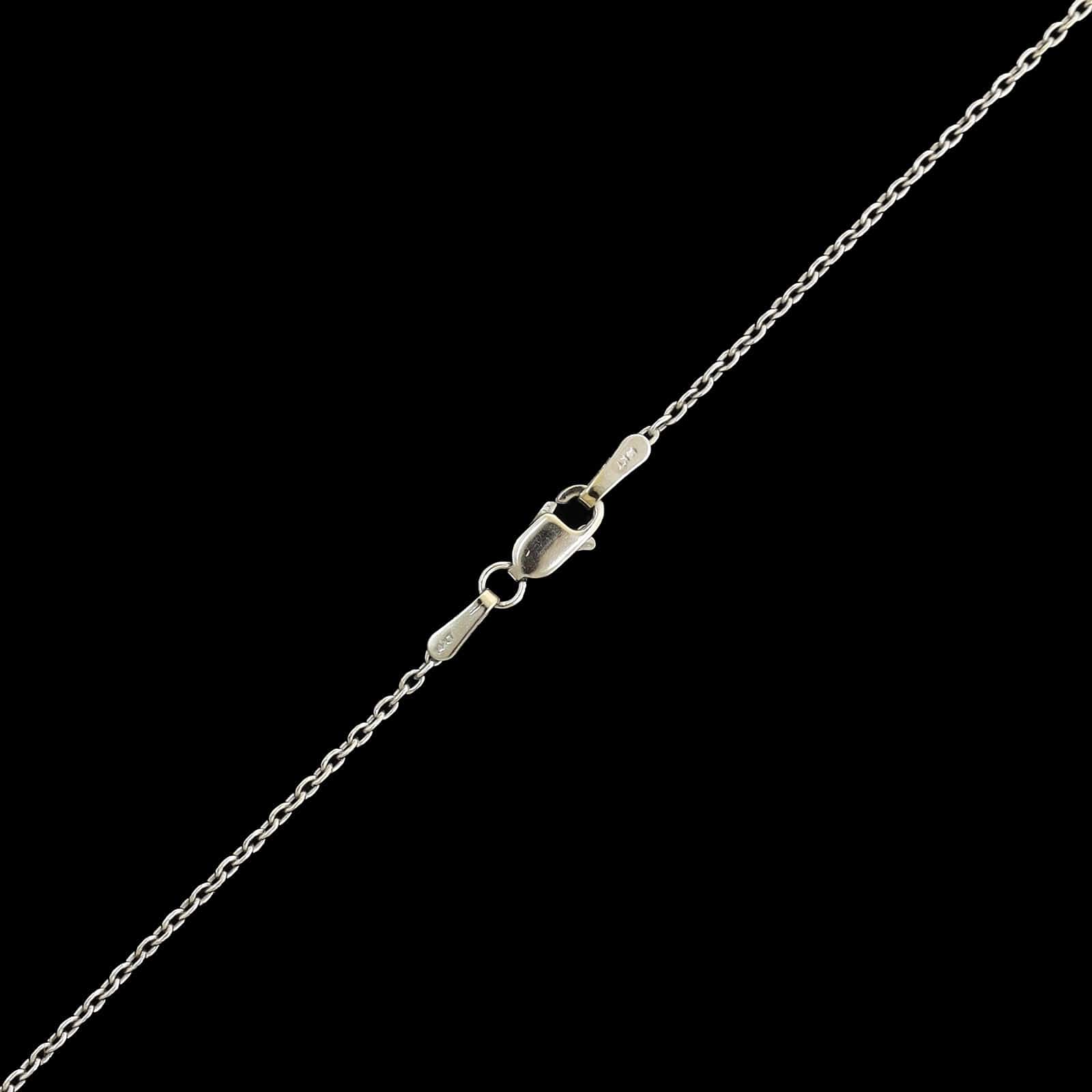 14K White Gold Estate Diamond Bezel Pendant Necklace - Image 3
