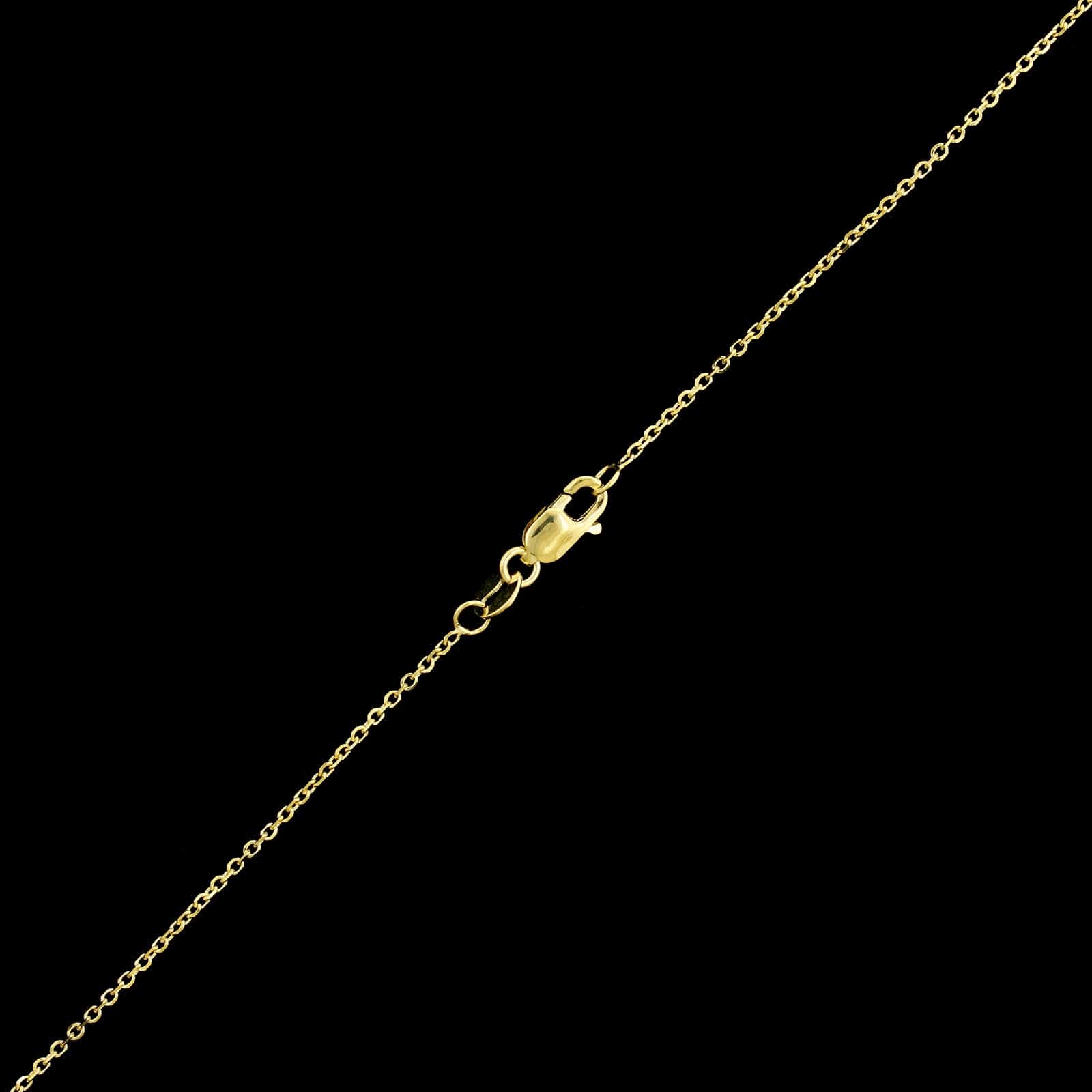 14K Yellow Gold Estate Diamond Heart Pendant Necklace - Image 3
