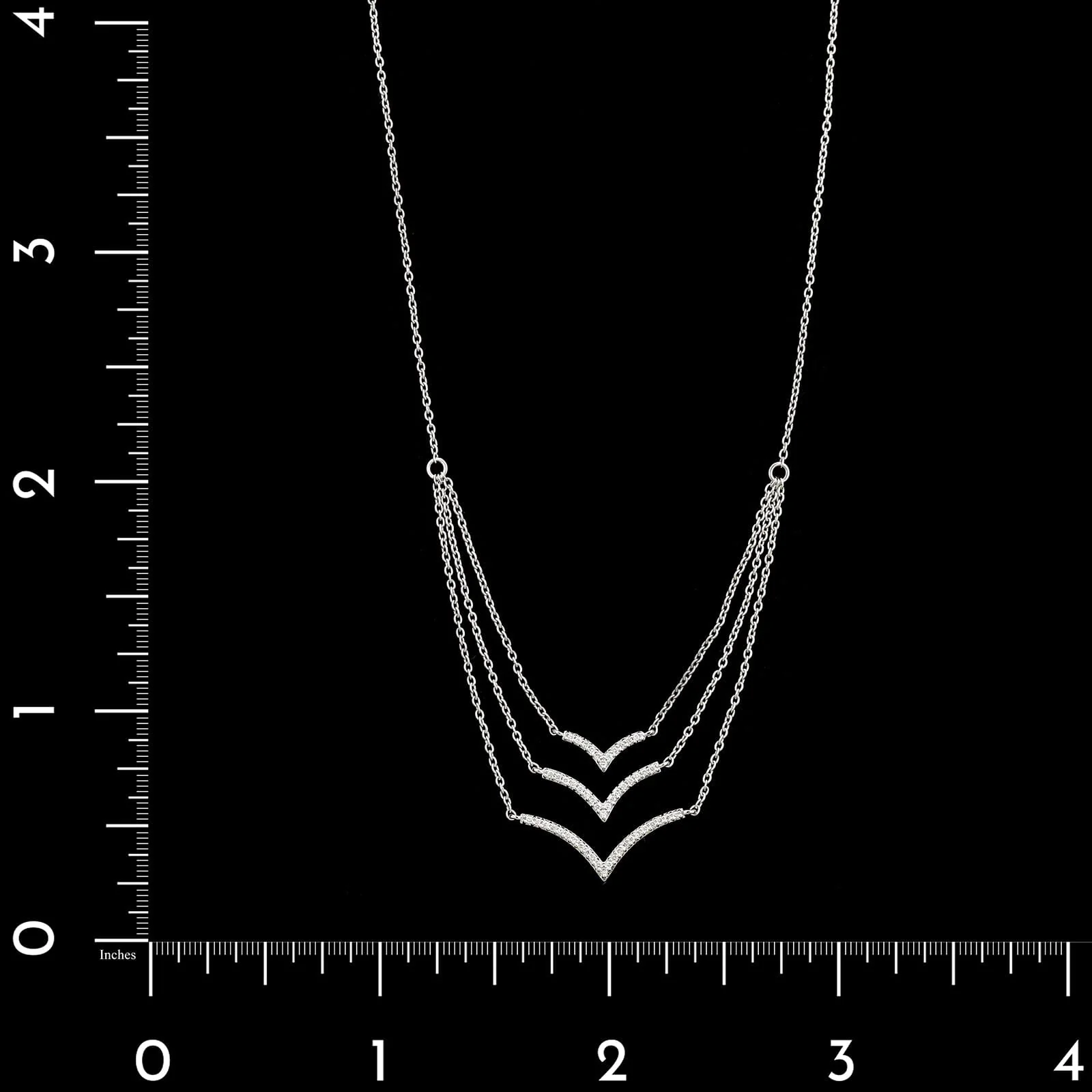 18K White Gold Estate Diamond Necklace - Image 4