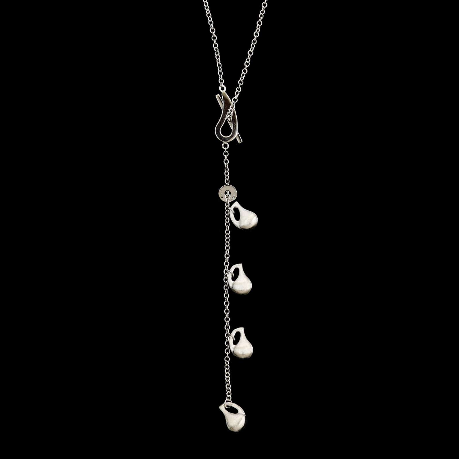 Nanis 18K White Gold Estate Diamond Lariat Necklace - Image 2