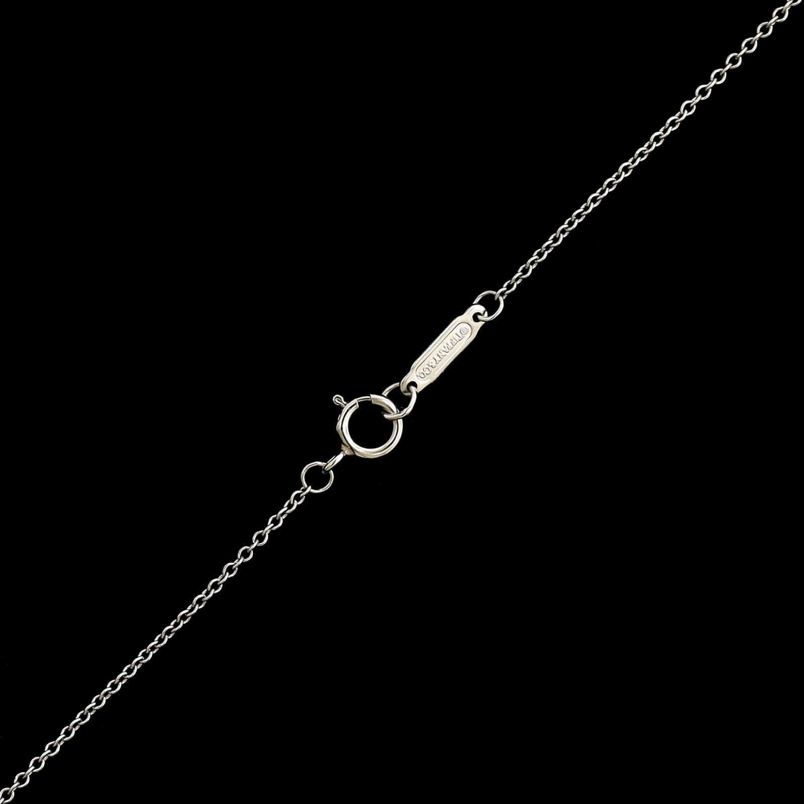 Platinum Estate Diamond Open Heart Pendant Necklace&nbsp; - Image 3