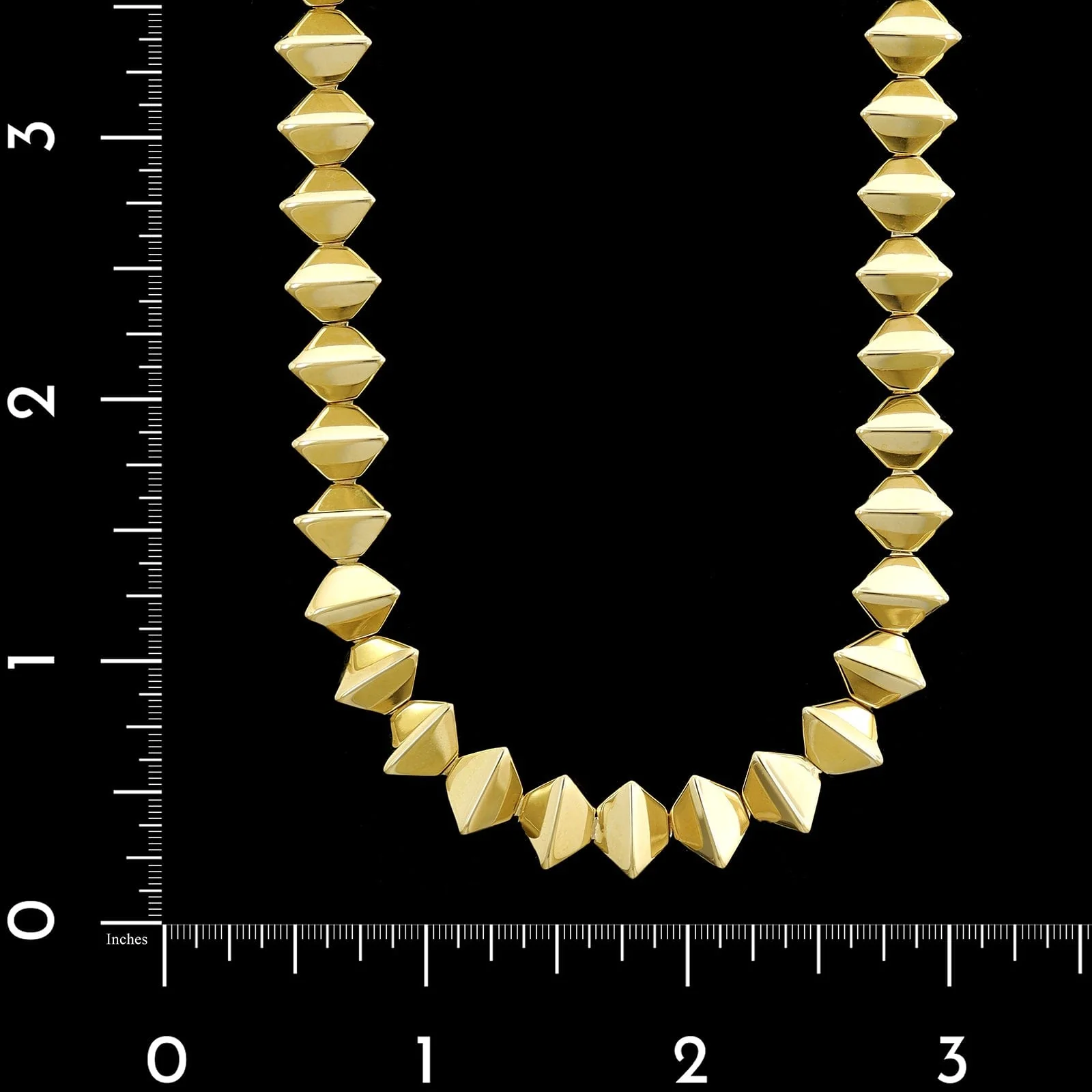 14K Yellow Gold Estate Fancy Link Necklace - Image 4