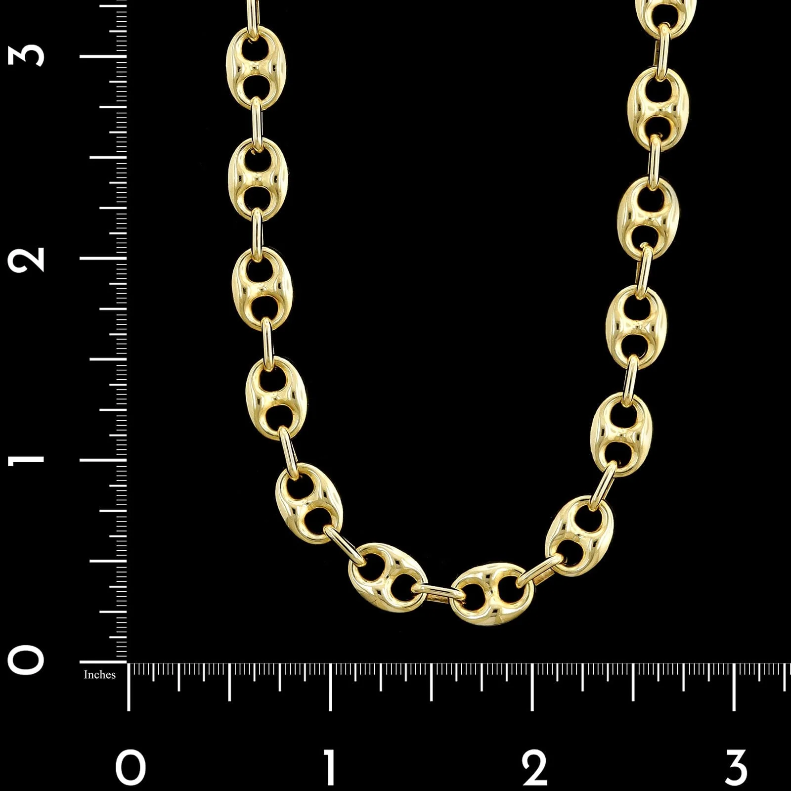 14K Yellow Gold Estate Mariner Link Necklace - Image 3