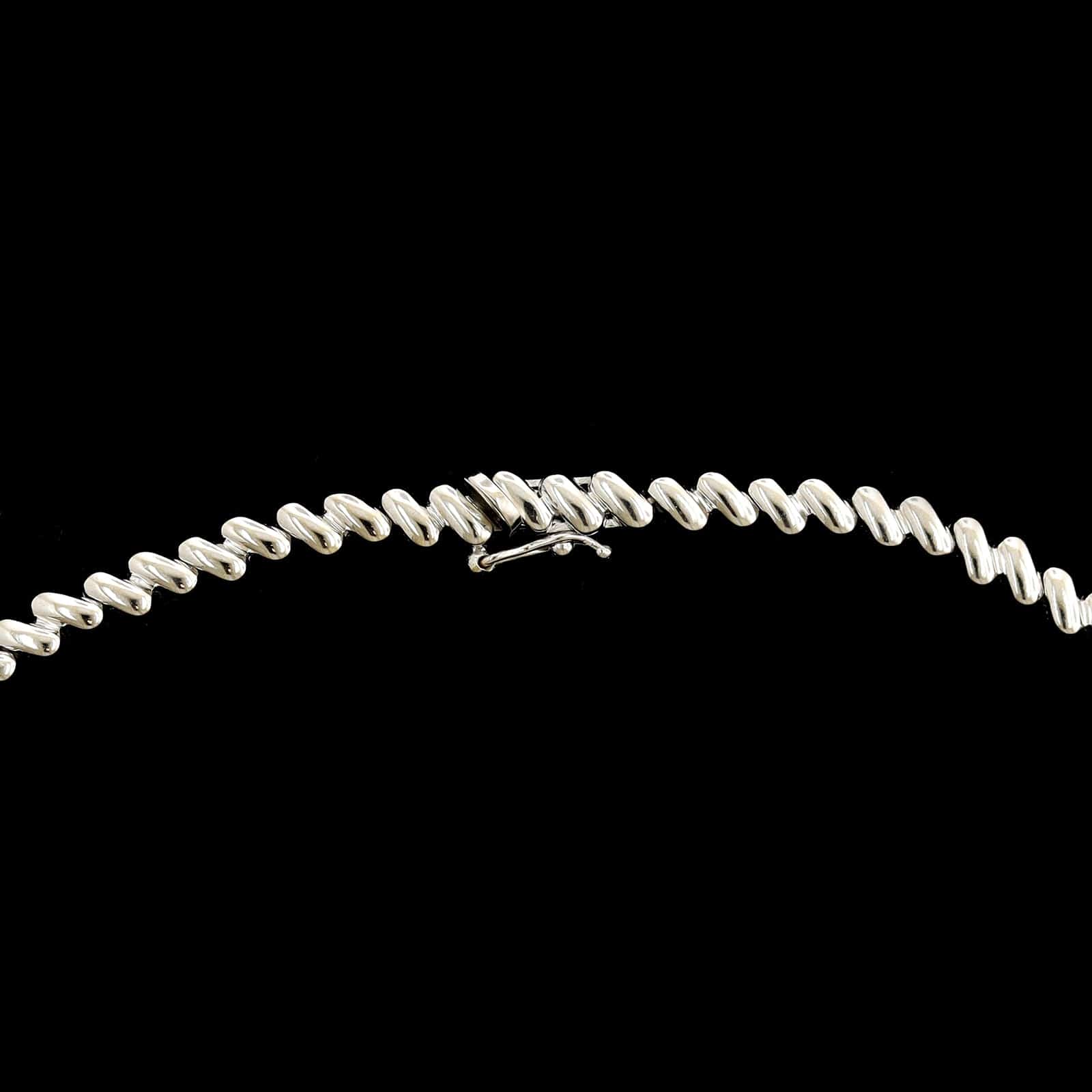 18K White Gold Estate Diamond Necklace - Image 3