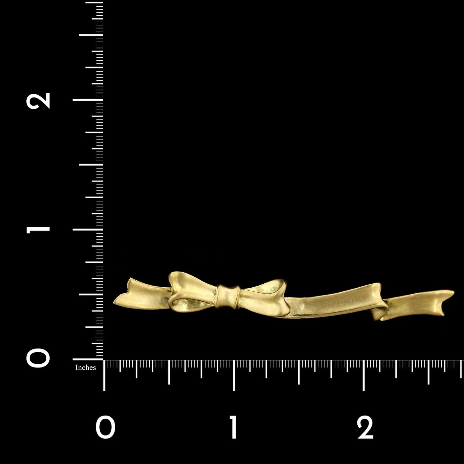 Angela Cummings 18K Yellow Gold Estate Bow Pin - Image 3