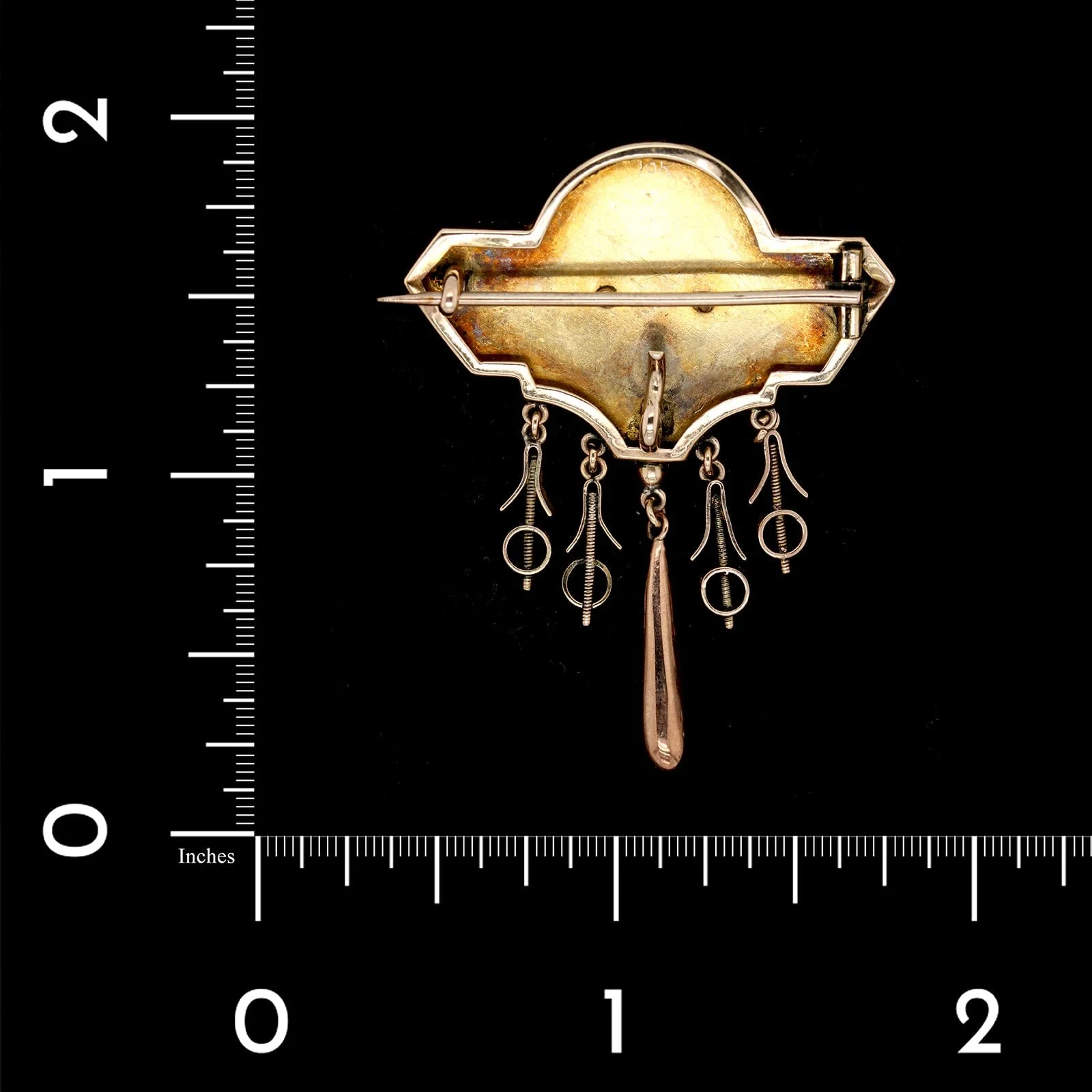 Vintage Victorian 10K Yellow Gold Estate Pin - Image 2