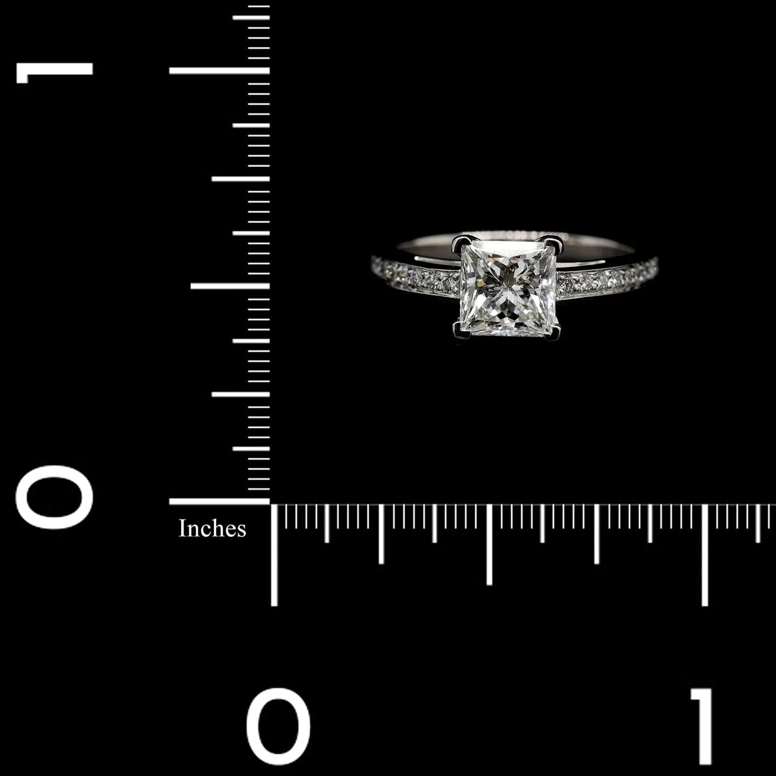 Tiffany & Co. Platinum Estate Diamond Grace Engagement Ring - Image 3