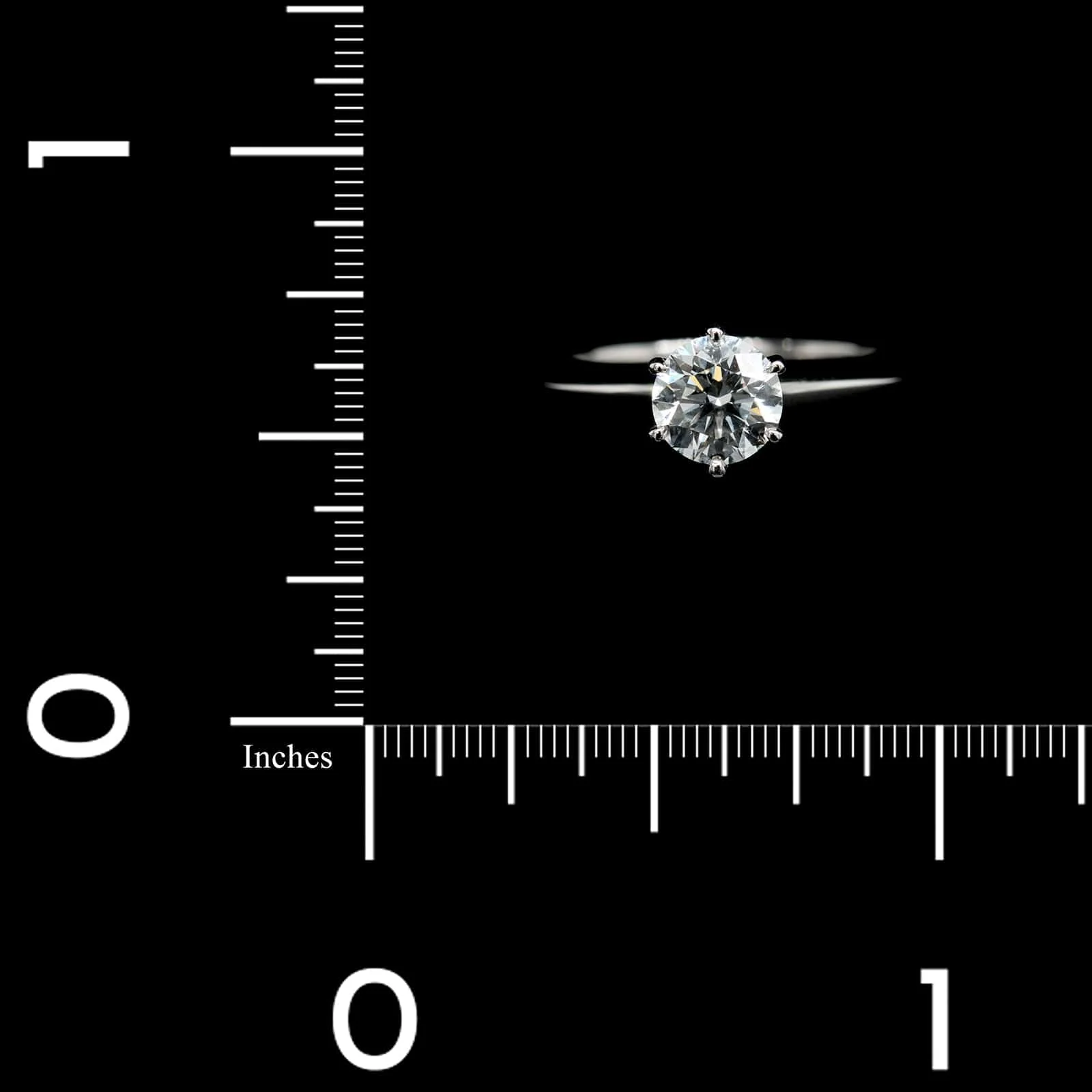 Tiffany & Platinum Estate Diamond Engagement Ring - Image 3