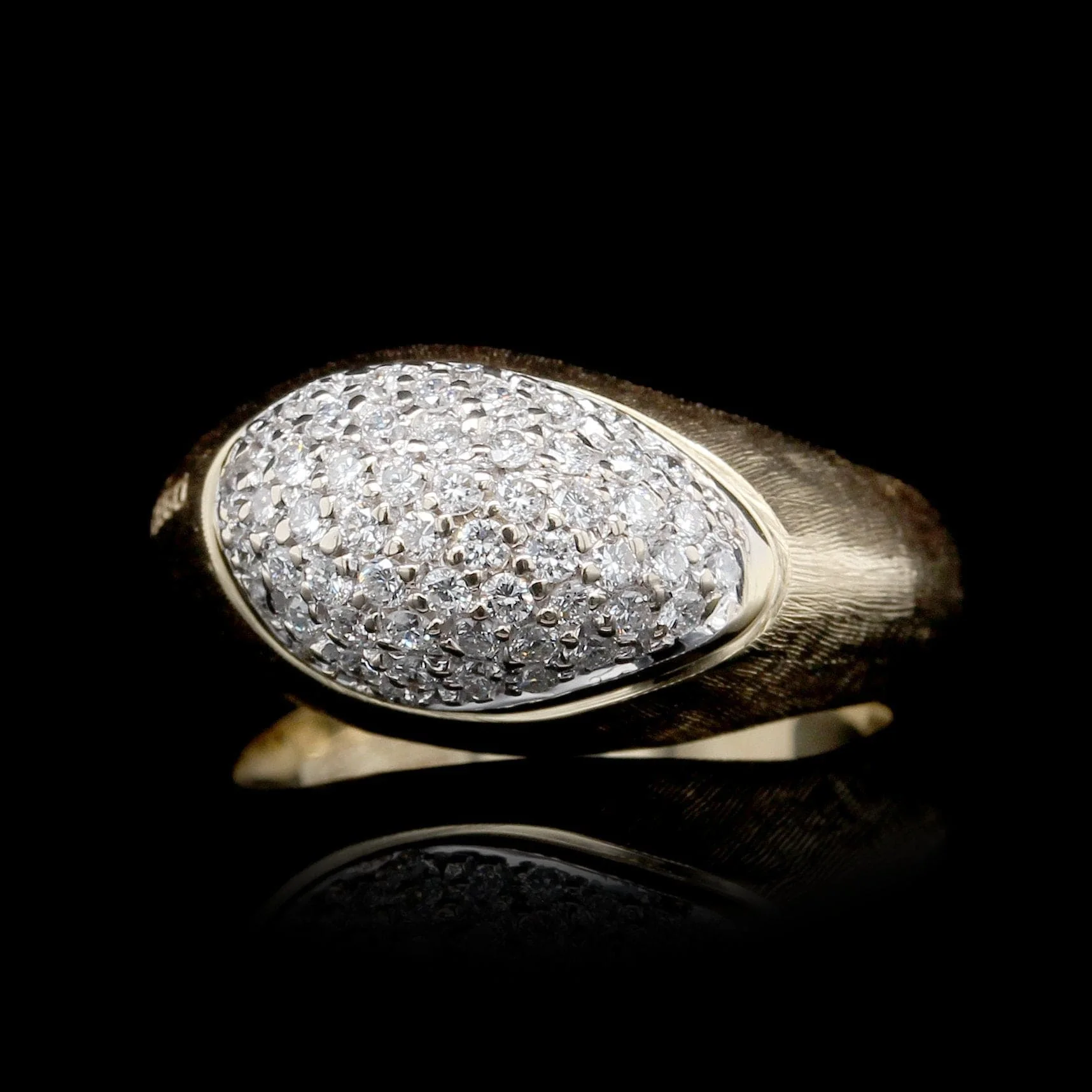 Marco Bicego 18K Yellow Gold Estate Diamond Confetti Isola Ring - Italy