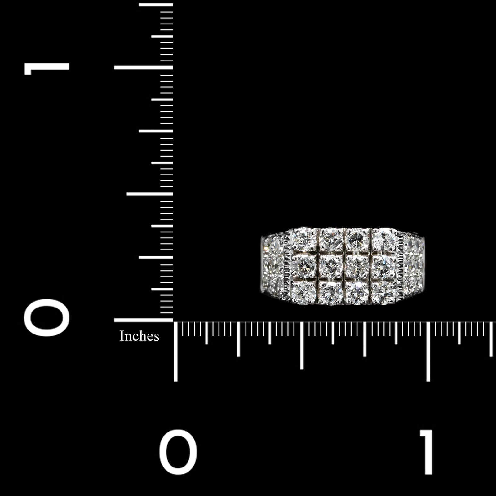 14K White Gold Estate Diamond Ring - Image 3