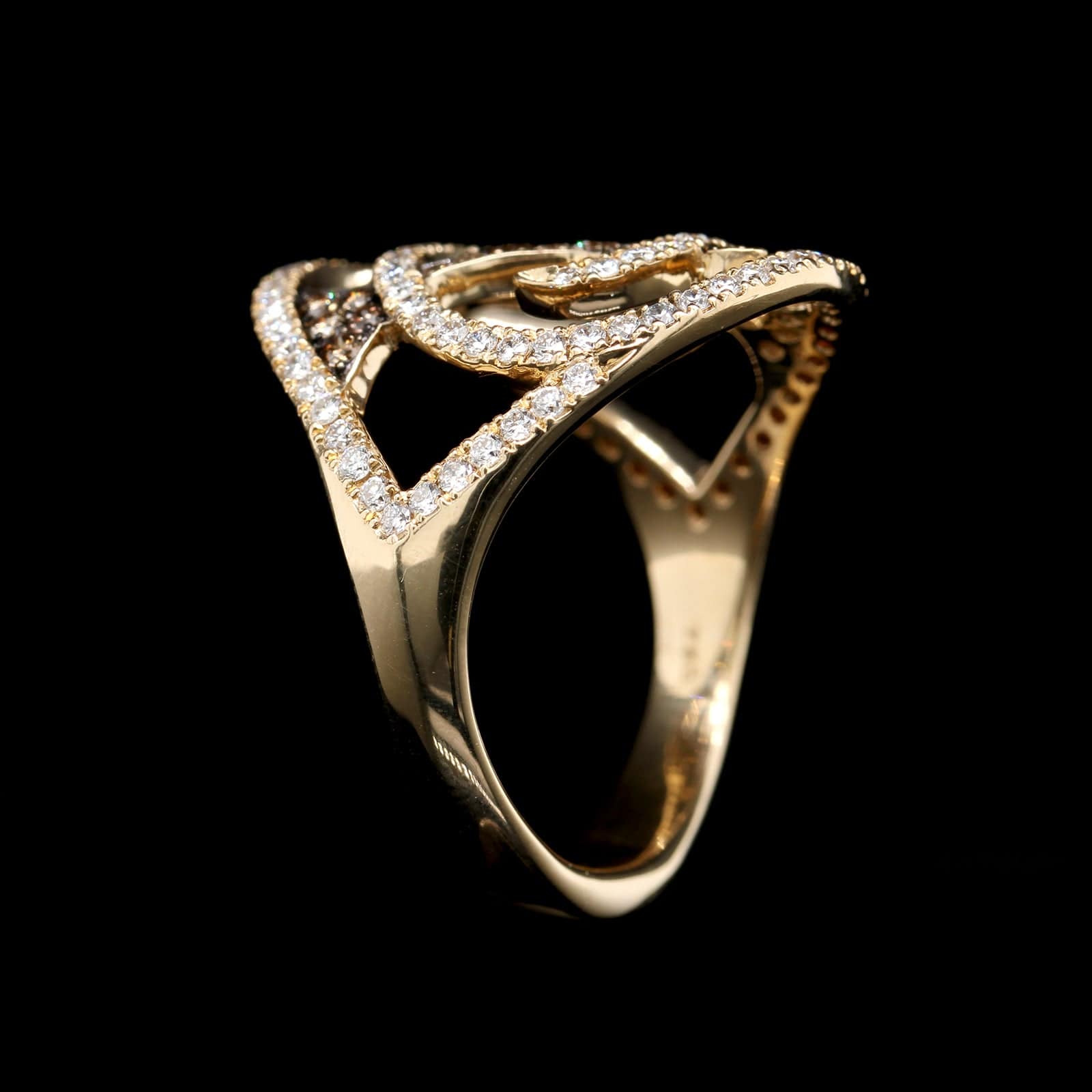 Stephen Webster 18K Yellow Gold Estate Diamond Vortex Ring - Image 3