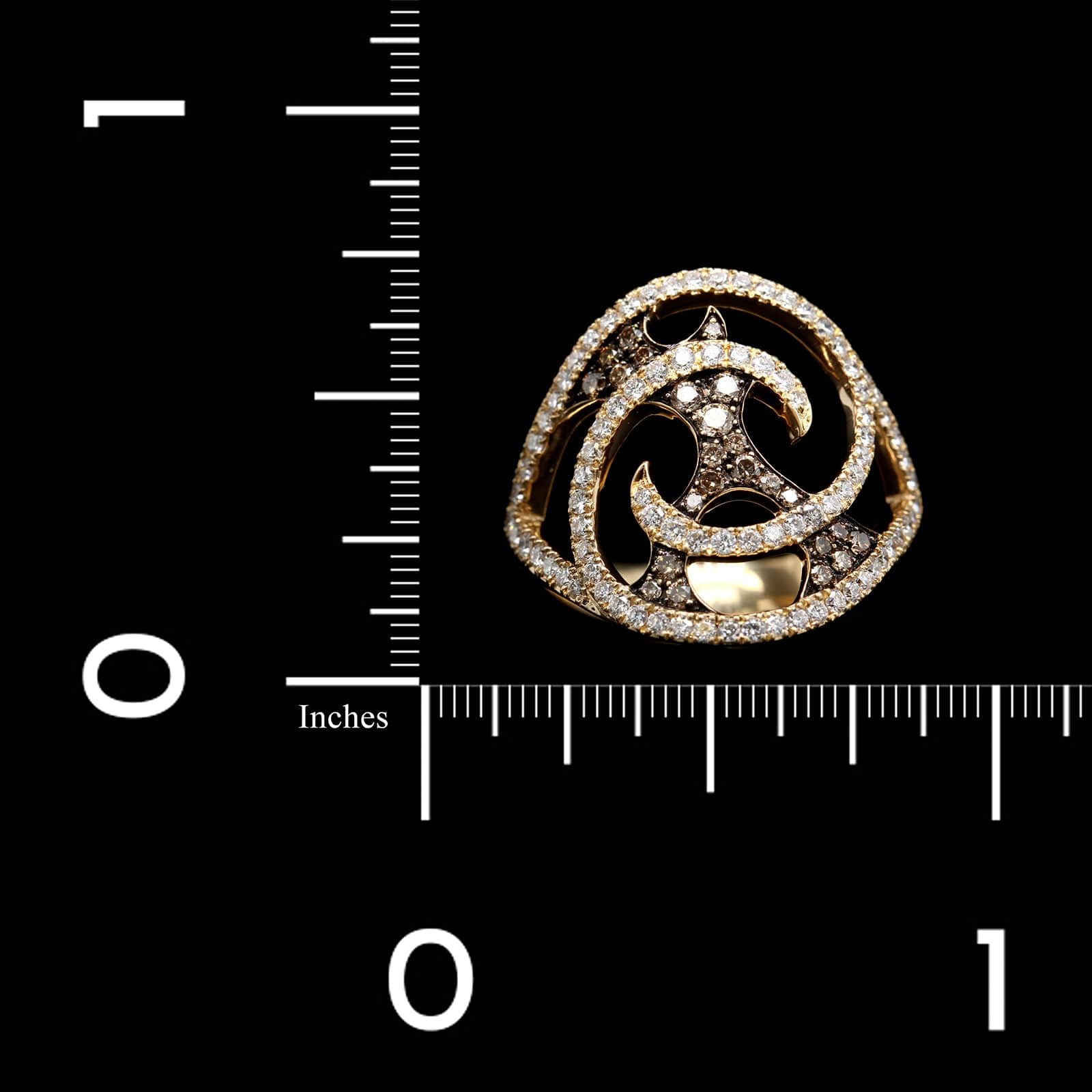 Stephen Webster 18K Yellow Gold Estate Diamond Vortex Ring - Image 4