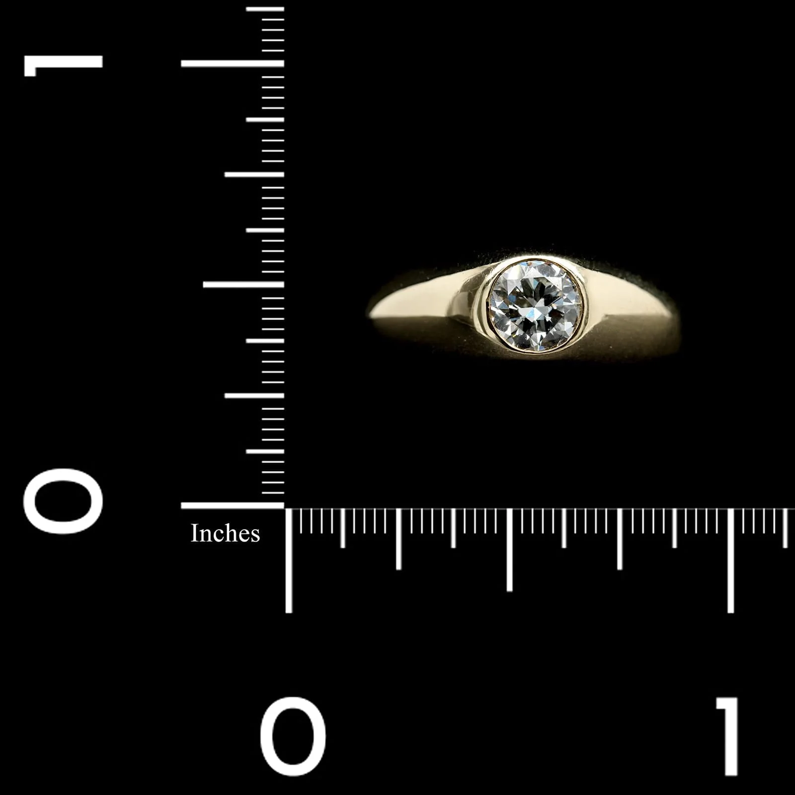 14K Yellow Gold Estate Diamond Ring - Image 3