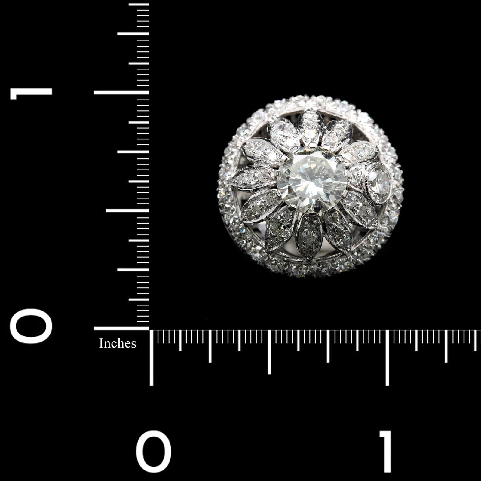 Platinum Estate Diamond Ring - Image 3