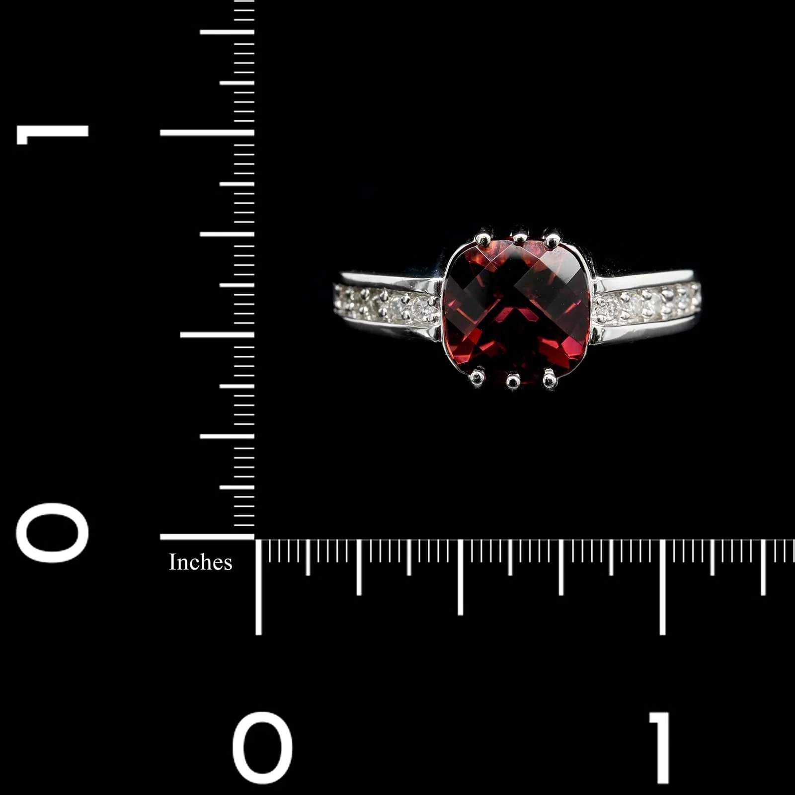 14K White Gold Estate Pink Tourmaline and Diamond Ring - Image 3