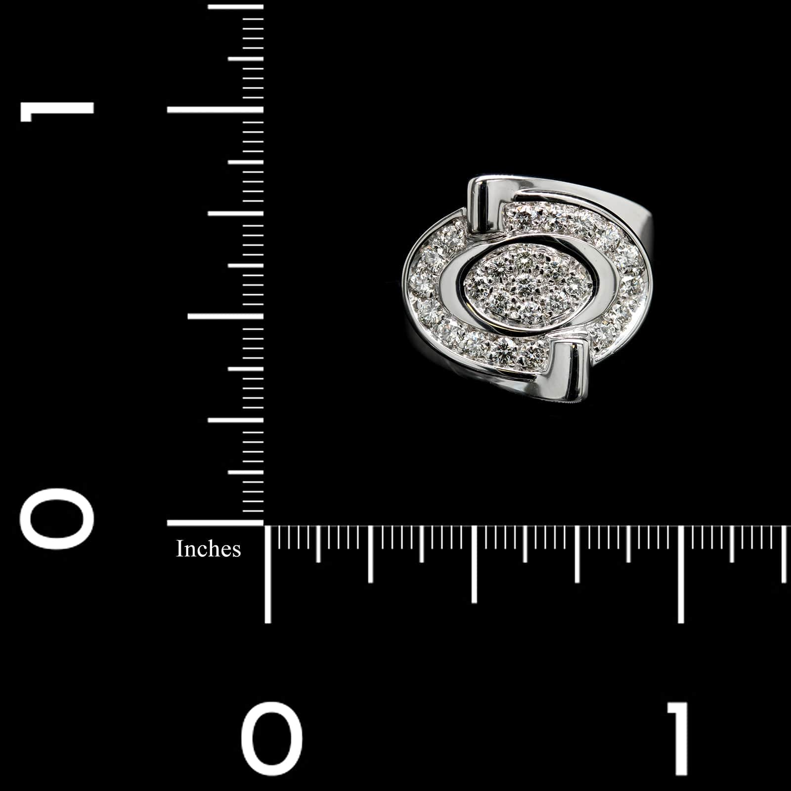 18K White Gold Estate Diamond Ring - Image 3