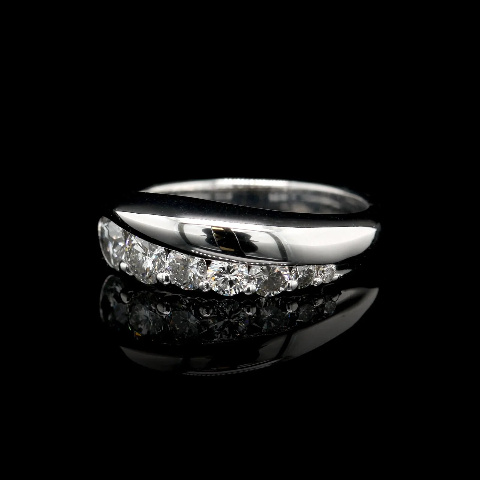 14K White Gold Estate Diamond Ring