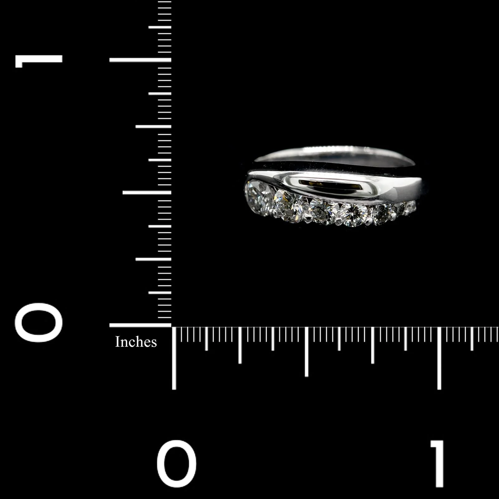 14K White Gold Estate Diamond Ring - Image 3