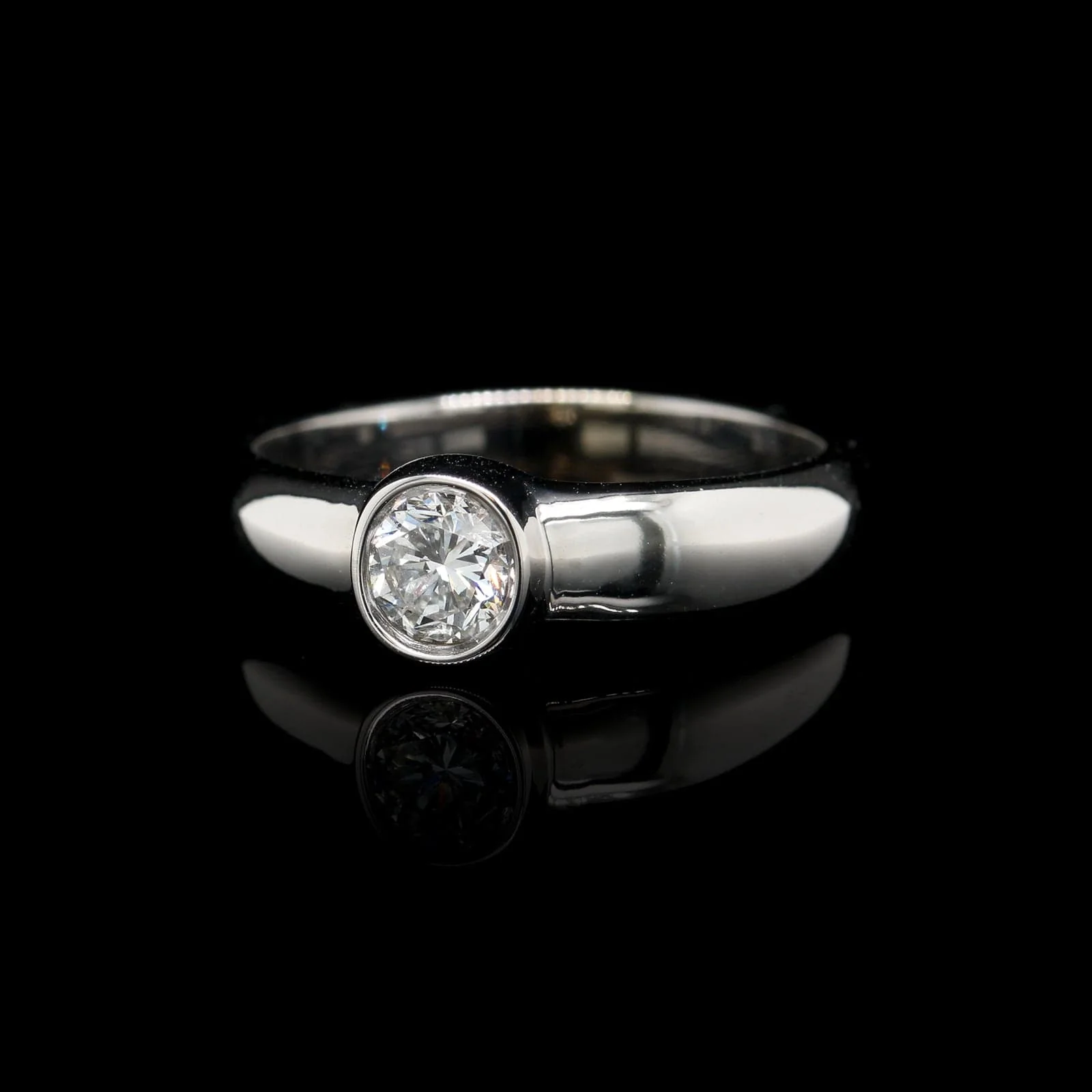 14K White Gold Estate Diamond Ring