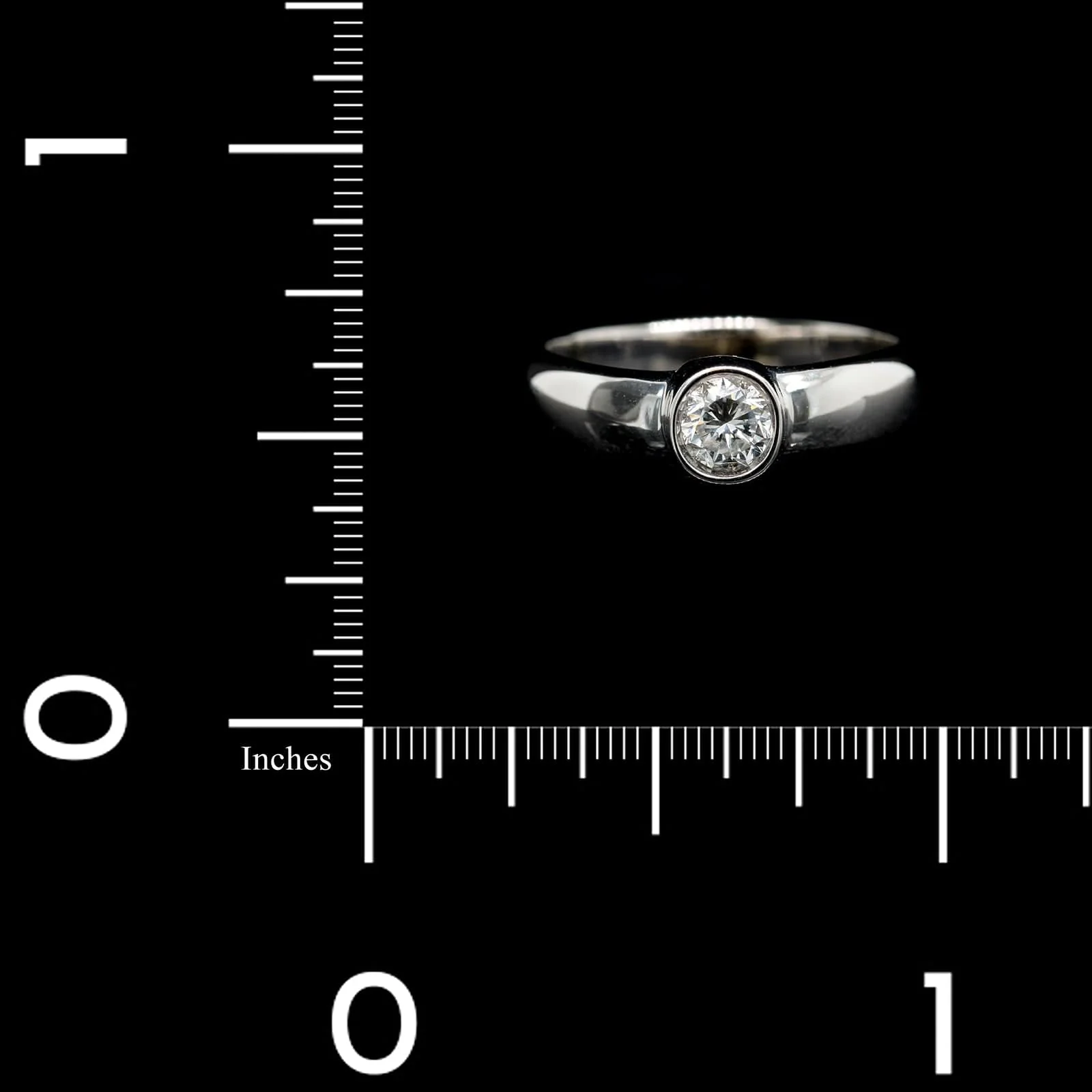 14K White Gold Estate Diamond Ring - Image 3
