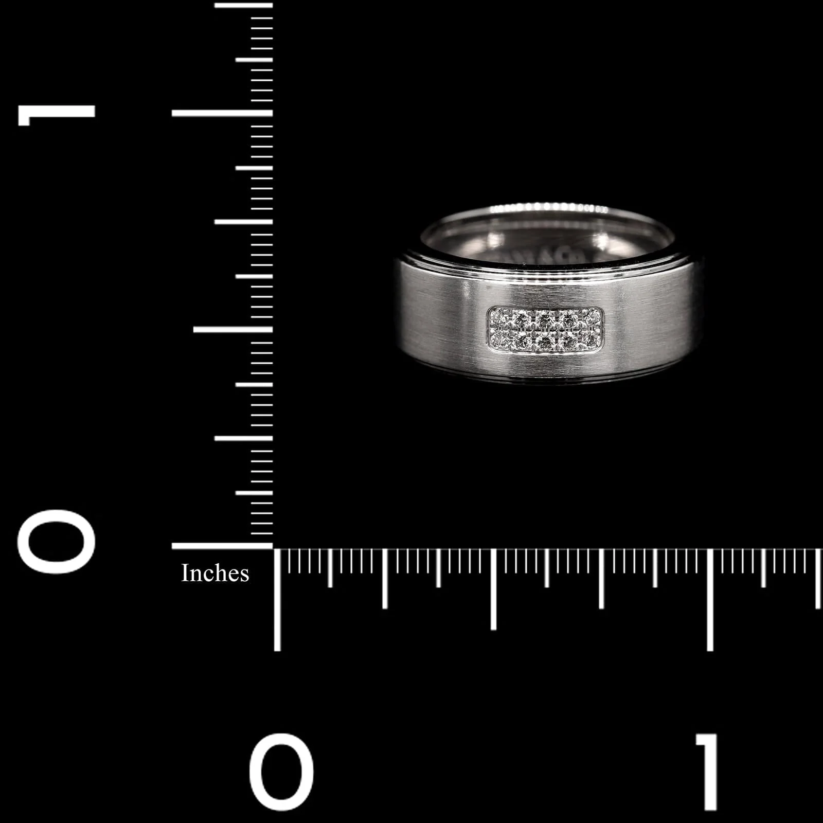 Tiffany & Co. 18K White Gold Estate Diamond Ring - Image 3