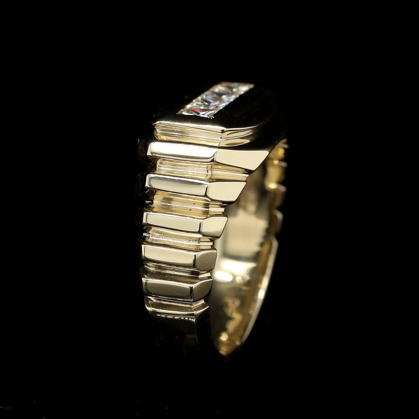 14K Yellow Gold Estate Diamond Ring - Image 2