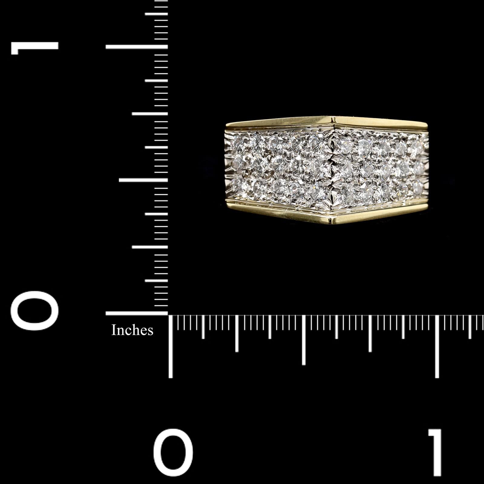 18K Yellow Gold Estate Diamond Ring - Image 3