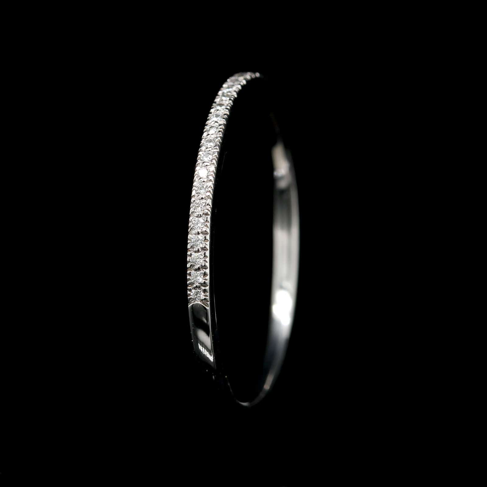 Tiffany & Co. Platinum Estate Diamond Lucida Band - Image 2