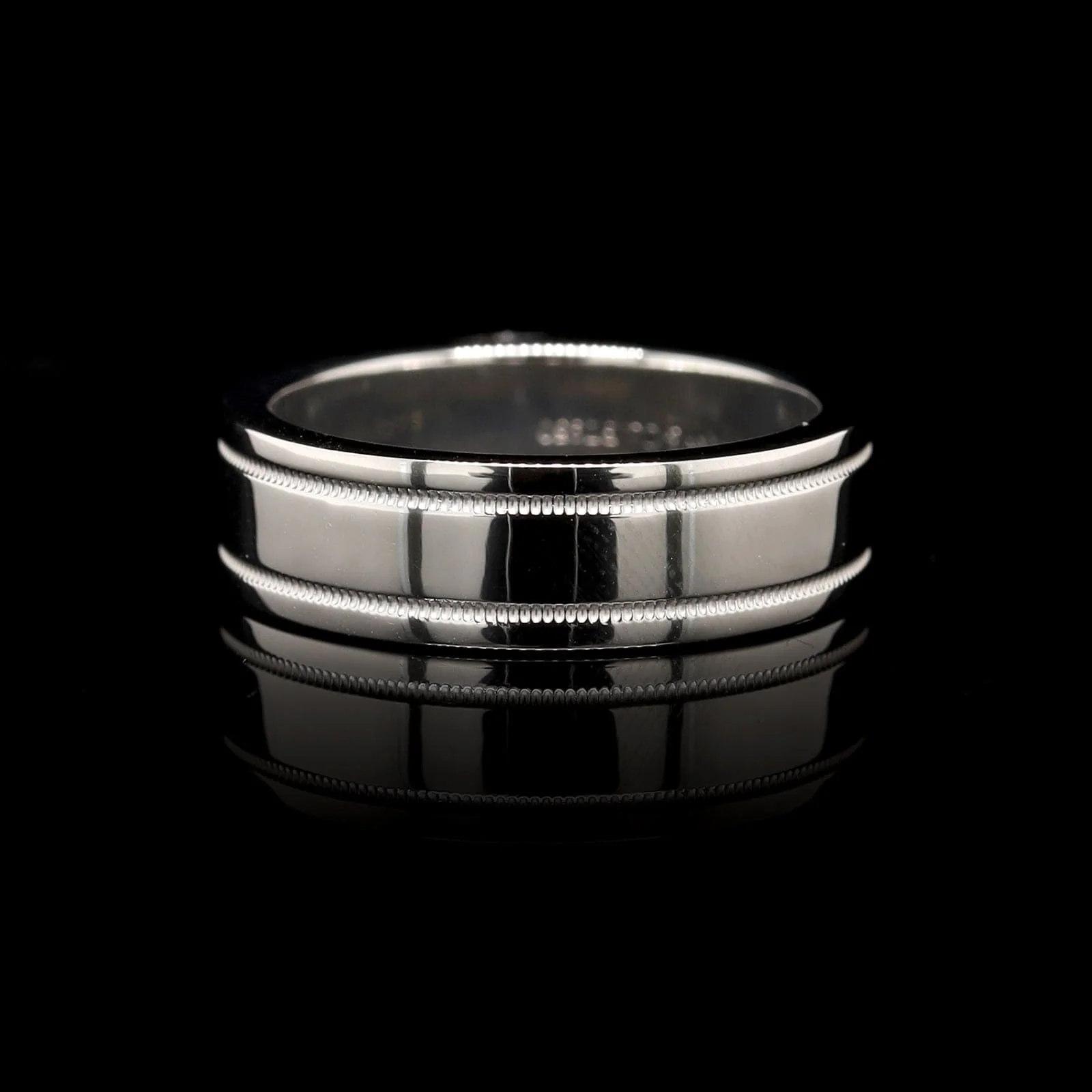 Tiffany & Co. Platinum Estate Double Milgrain Band