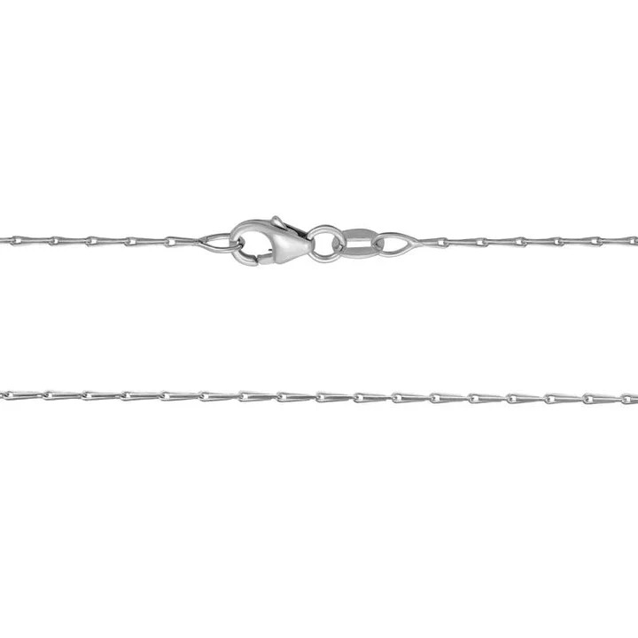 14K White Gold Pincetta Chain