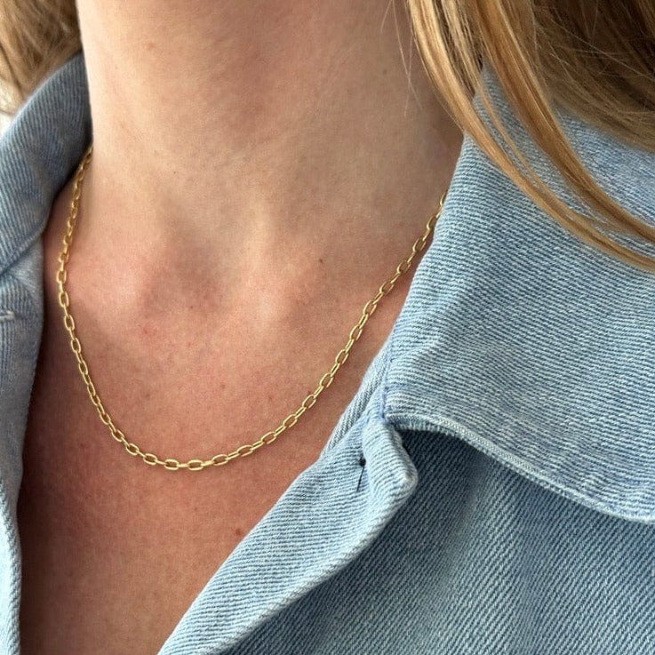 14K Yellow Gold Heavy Slim Chain - Image 2