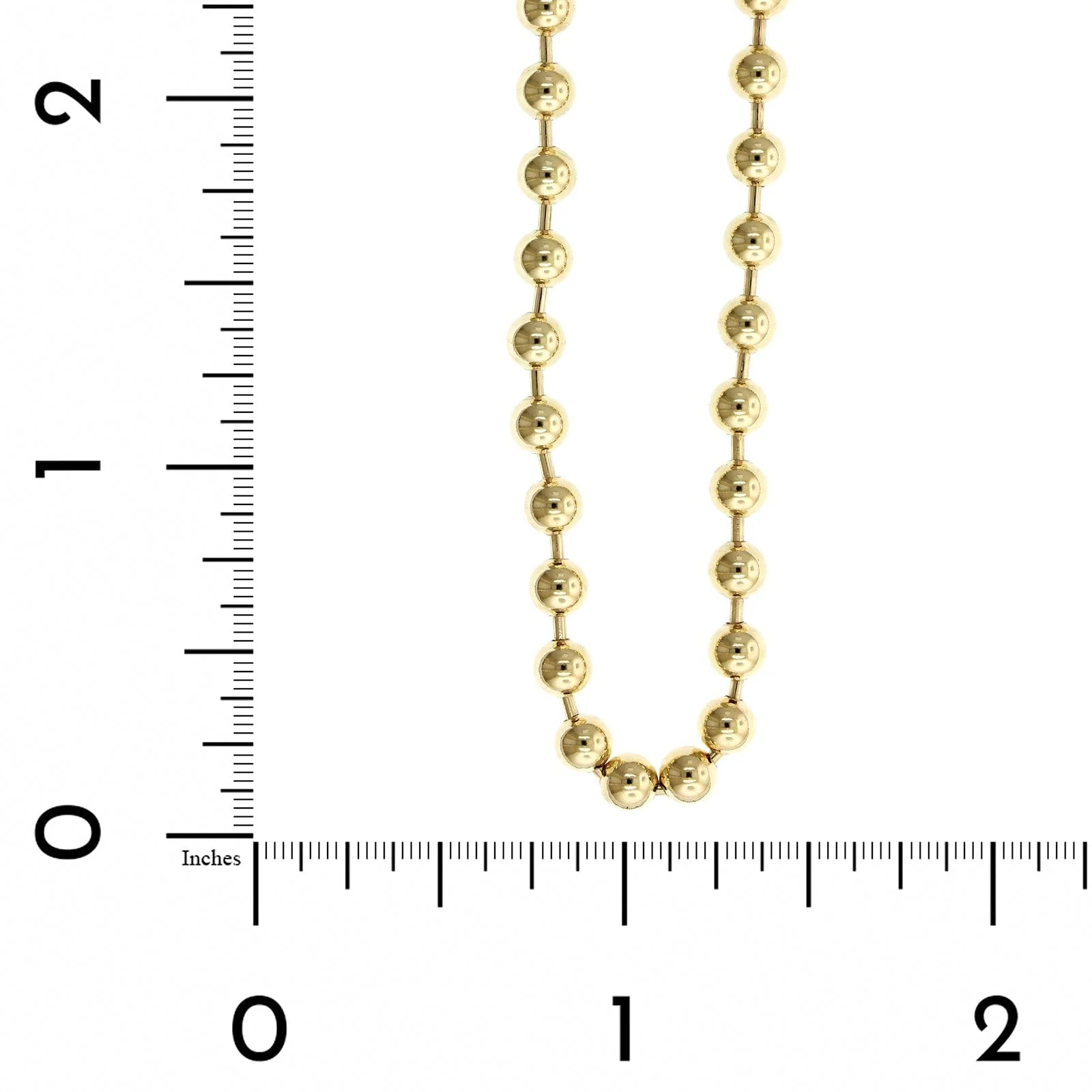 18K Yellow Gold Bead Chain - Image 3