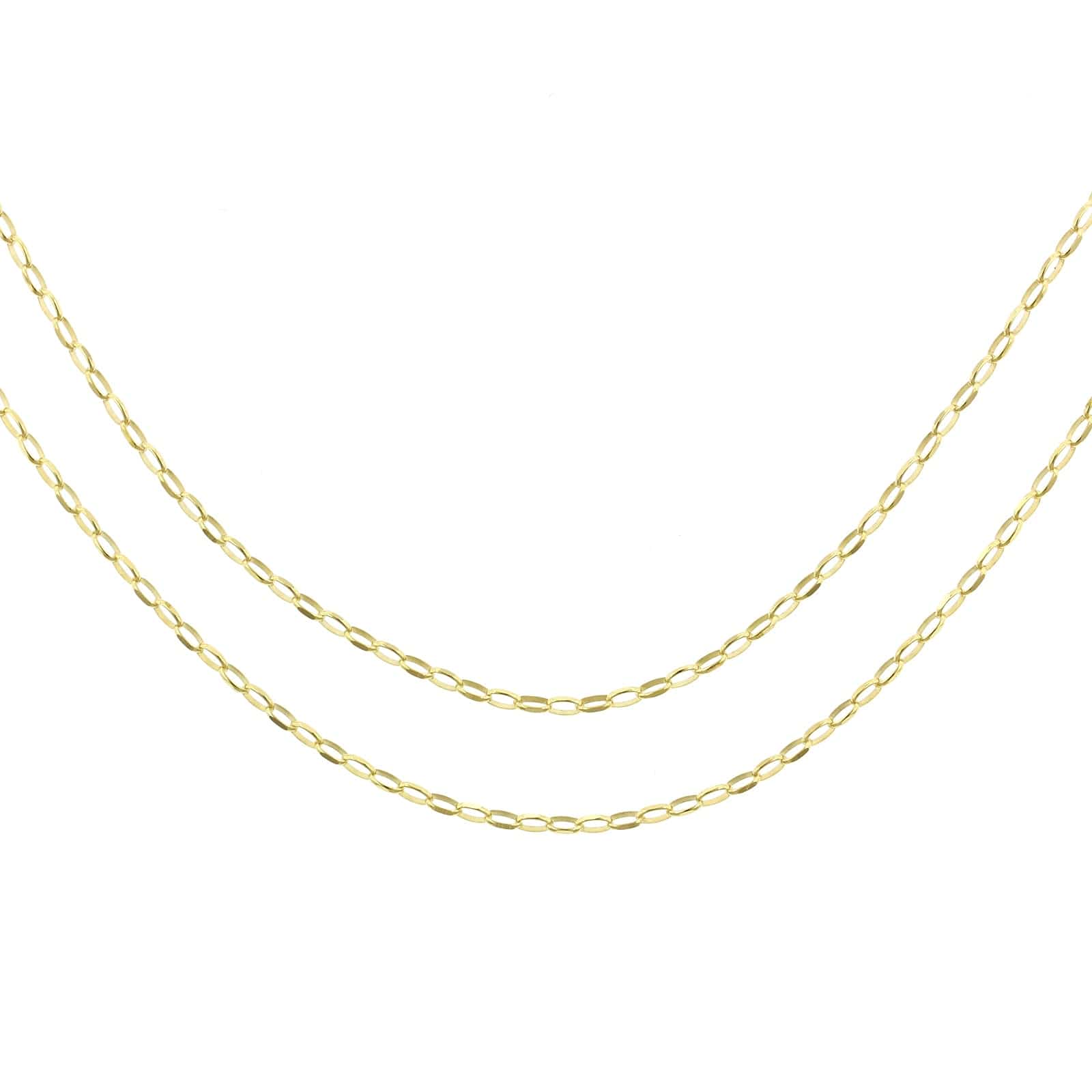 14K Yellow Gold Belcher Chain Necklace