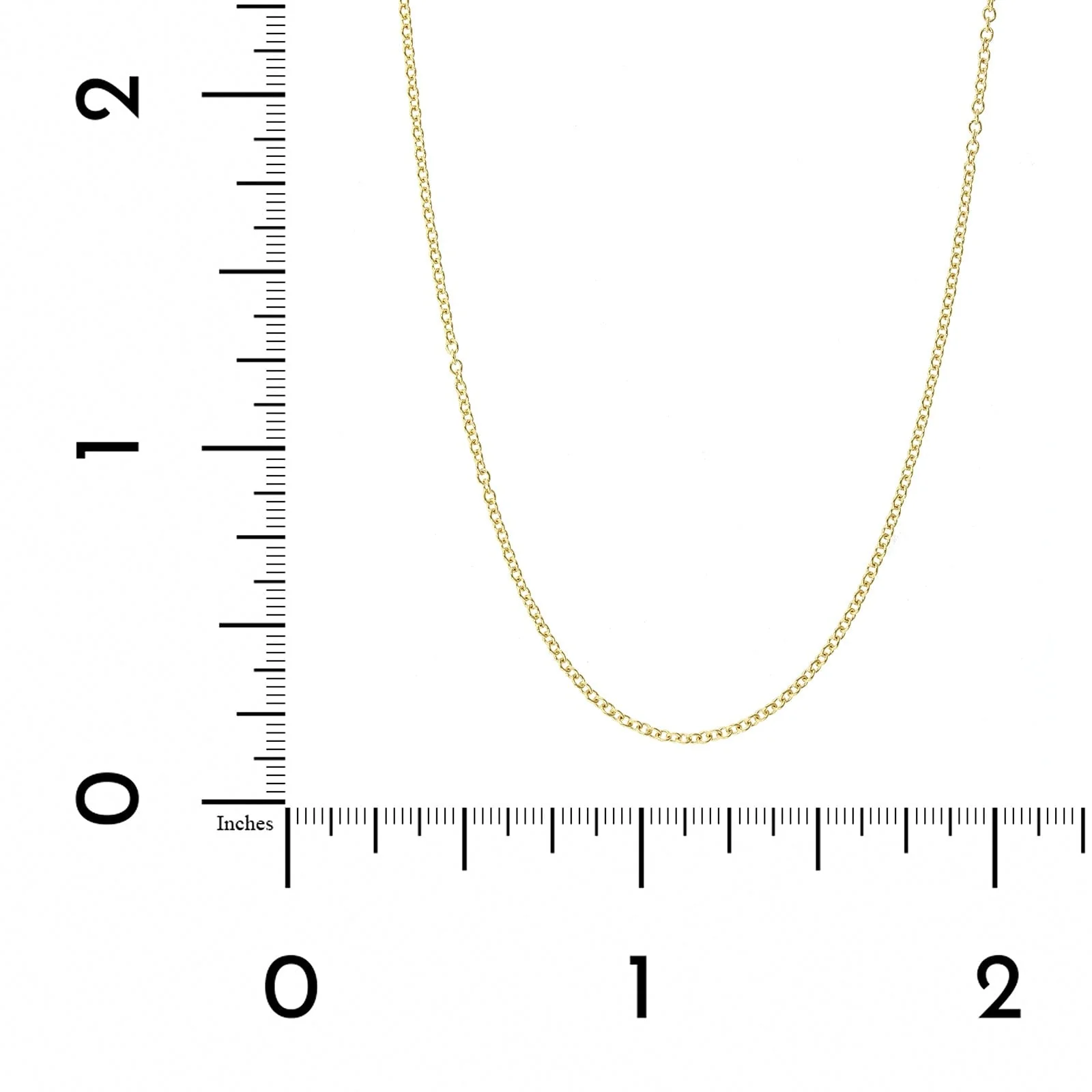 14K Yellow Gold Cable Chain Necklace - Image 3