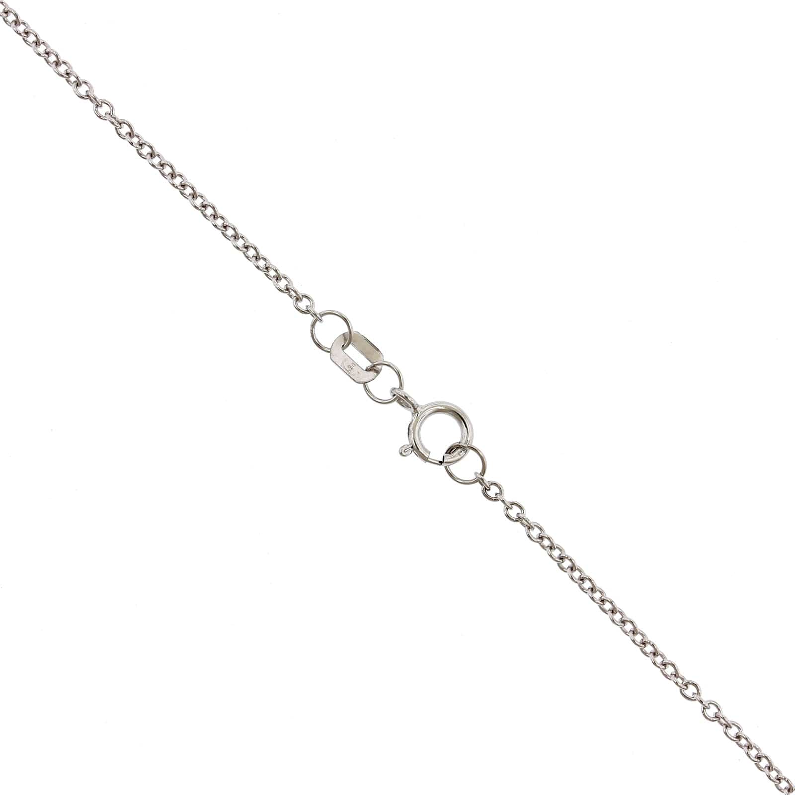 14K White Gold Cable Chain Necklace - Image 2