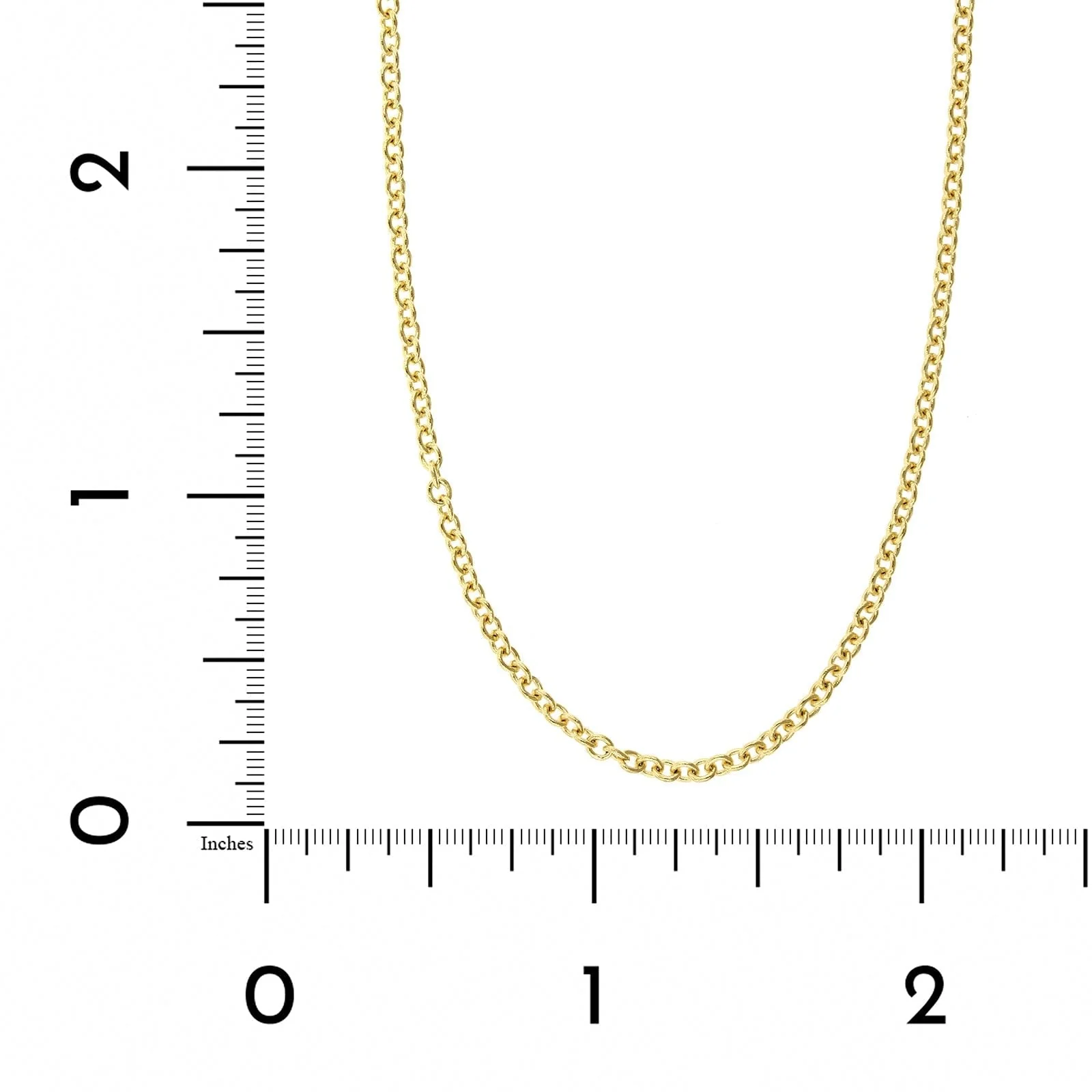 14K Yellow Gold Cable Chain Necklace - Image 3