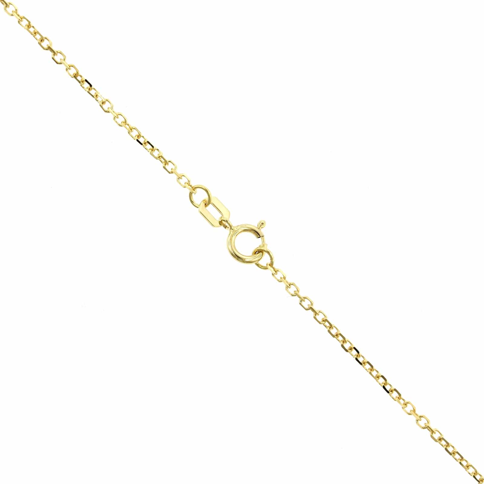 14K Yellow Gold Diamond Cut Cable Chain Necklace - Image 2