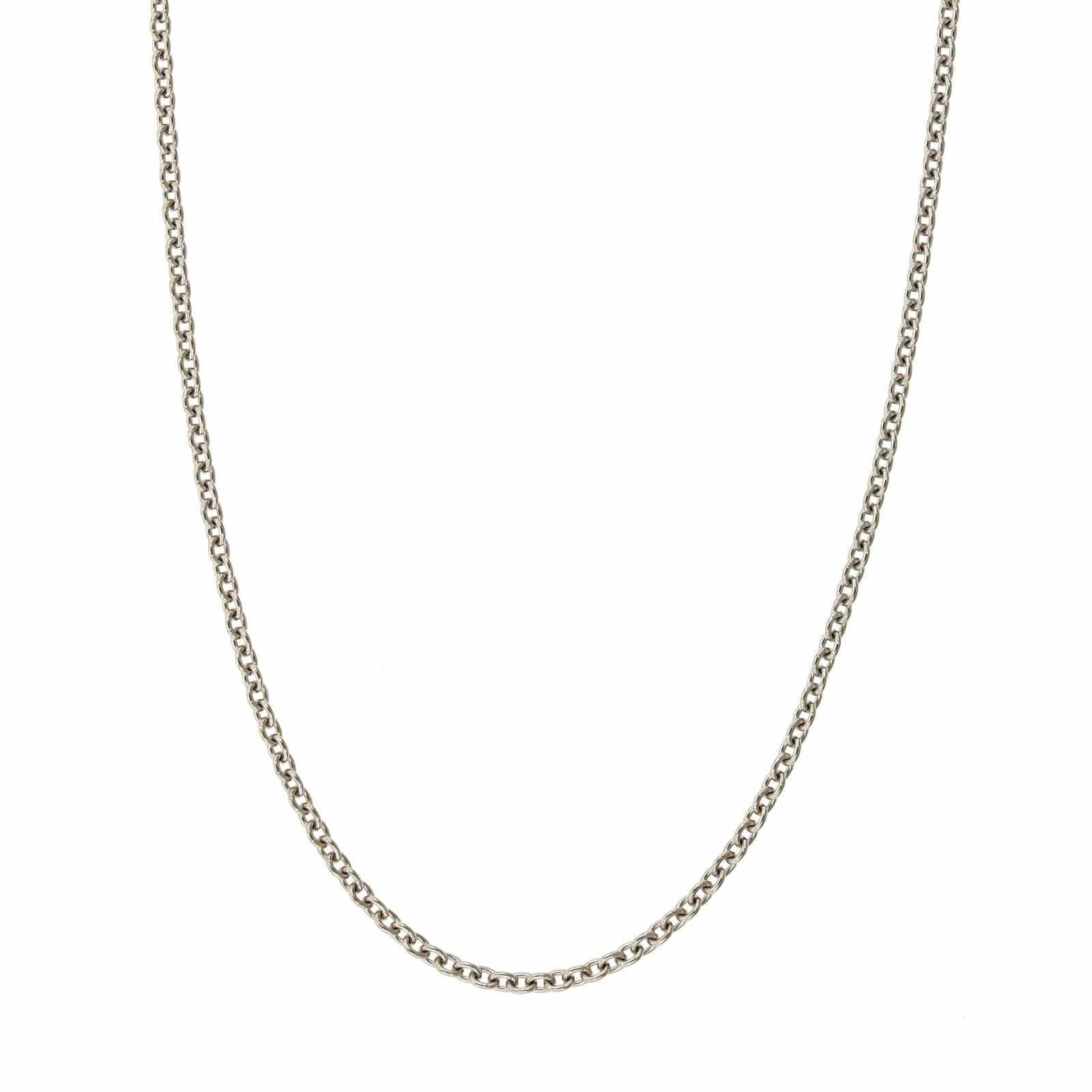 Platinum Cable Chain Necklace